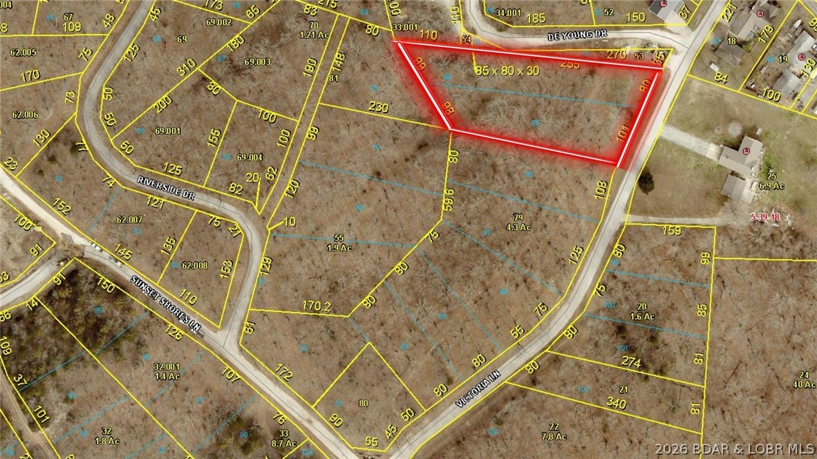 This is an incredible opportunity to own a 1.25-acre lot in the highly sought-after Sunset Shores subdivision of Climax Springs. Nestled in a well-established community, this beautiful property offers access to reliable community water and top-tier high-speed internet through COMO Direct Fiber Optic.  For those needing extra space, the HOA permits the construction of a custom shouse, provided it includes a minimum of 1,200 square feet of living quarters. This flexibility allows homeowners to design their dream space while incorporating a workshop, man cave, or additional functional areas. The peaceful & serene surroundings make Sunset Shores the ideal location for a full-time residence or a relaxing retreat away from the fast pace of city life. With ample room to accommodate your vision, this lot offers an exceptional building envelope to bring your dream home or shouse to life. After all, sunsets are always more breathtaking when experienced from the comfort of your home at Sunset Shores.