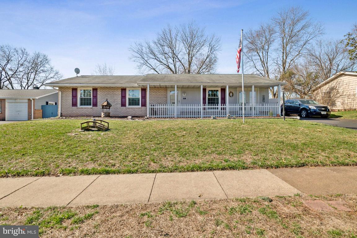 Welcome home to this great 3 bedroom, 2 full bath rambler with covered front porch in Sterling Park. Hardwood flooring in the living room and foyer.  Lovely kitchen and dining area with ceramic tile flooring. The large den could be used as a 4th bedroom.  All new carpet in the bedrooms and den. This property features a spacious rear yard with privacy fence, a large deck and oversized shed / workshop. Recent updates include new carpet 2025, HVAC in 2021, water heater in 2015, doors & windows w/in 5 years, roof w/in the last 5-10 years and attic insulation within 5 years.  Convenient access to Dulles Airport, Rt. 7, Rt. 28, shopping, restaurants and more. Welcome home!