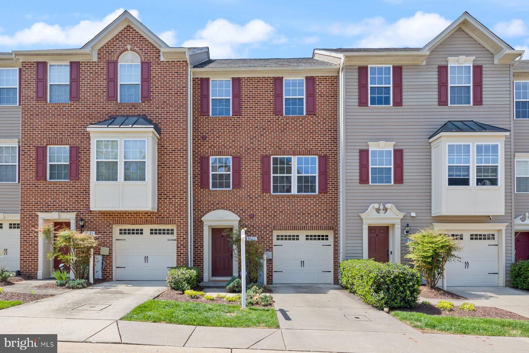 Welcome to this modern and elegant townhome in the sought-after Dorsey Crossing community in Ellicott City. With three spacious levels filled with bright light, access to a balcony and deck overlooking the pond, this home is inviting, spacious, and accommodating. The main level features a multipurpose room that can serve as a third bedroom, family room, play room, office, or guest space. Walk right through to the lower deck with views of the pond. Hang a hammock and cozy up with a book, or just enjoy some time relaxing in the soft breeze. The laundry area and powder room complete this level. On the first upper level, an open floor plan with seamless hardwood floors greet you. The gourmet kitchen has a large dining area and access to the balcony, perfect for outdoor entertaining and dining. Among the special features in the kitchen are gas cooking, large prep space to include the island, pantry, granite countertops, stainless steel appliances, and recessed lighting. The open concept layout connects the kitchen to the living room, allowing you and your guests to easily mingle. On the second upper level there are two oversized bedrooms. The primary bedroom with vaulted ceiling, with en-suite bathroom and spacious walk-in closet, is a relaxing retreat to unwind at the end of the day. A second large bedroom has access to the connected hallway bathroom. Both bathrooms have soaking tubs and shower, ceramic tile surround, and ceramic tile floor. The one-car garage with concrete parking pad is a great feature.  Located just minutes away from Centennial Park and Fairway Hills Golf Club, this home offers great recreational and leisure opportunities. The meticulous care and pride of ownership shine throughout making this home stand out. A 1-year home warranty is offered for peace of mind. Come and enjoy a tour today!