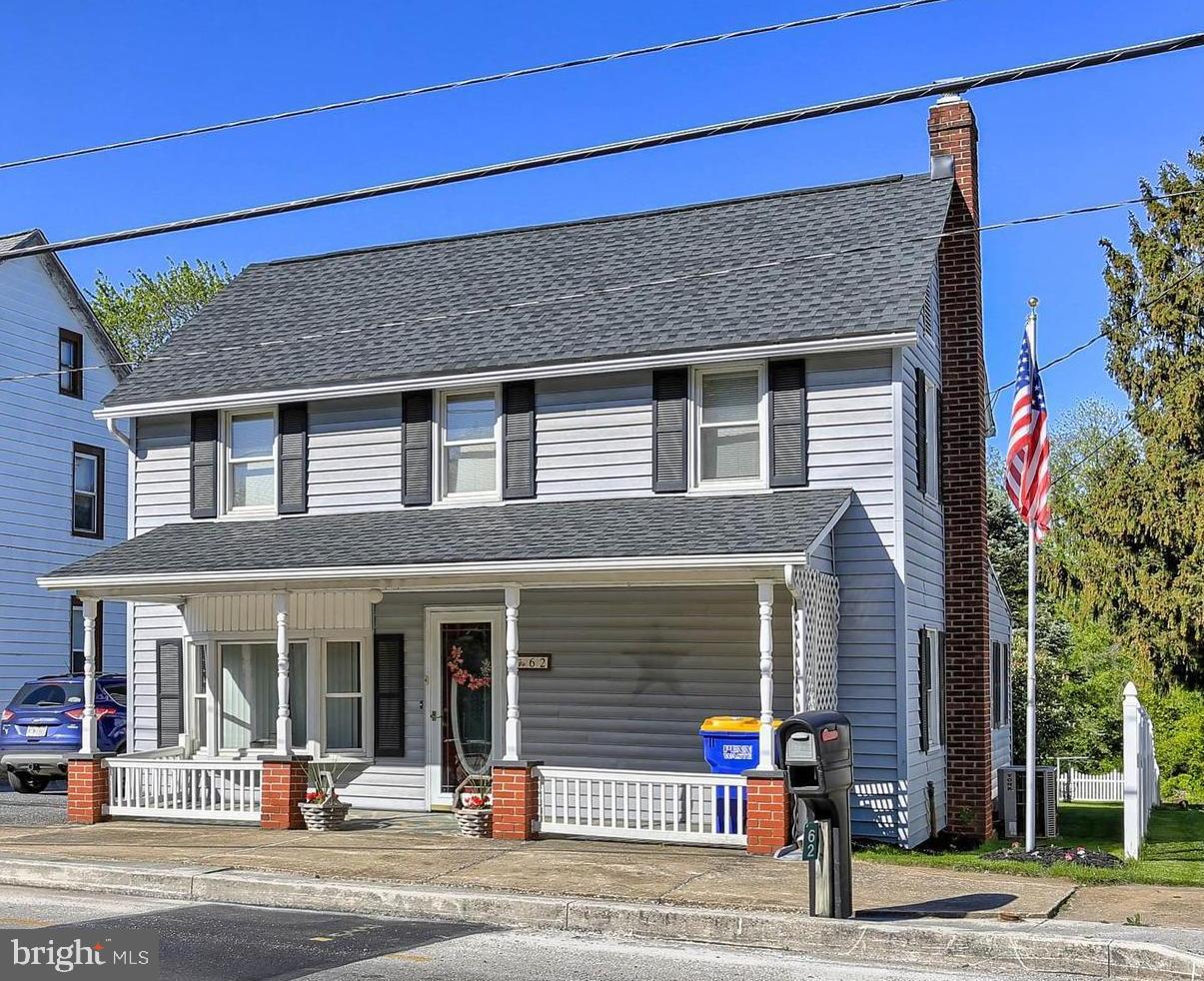 Check out this affordable home in Southern York County that's minutes to 83 for a commute to Maryland. This three bedroom classic has an eat in kitchen as well as a separate dining room.  The 3rd bedroom can either be on the first floor or on the second floor, but it is a walk-thru.  Separate doorway in the laundry, that is also the half bath, leads to the deck and nice backyard that is partially fence.  The upstairs full bath is centrally located between the bedrooms. Outside the fully covered porch welcomes you as you pull into the two car garage that has a shed nicely hidden behind it.  The oversized garage is large enough to park two cars in it and still have room for additional storage.  Store yard equipment in the shed so the extra room in the garage can be used for other things.