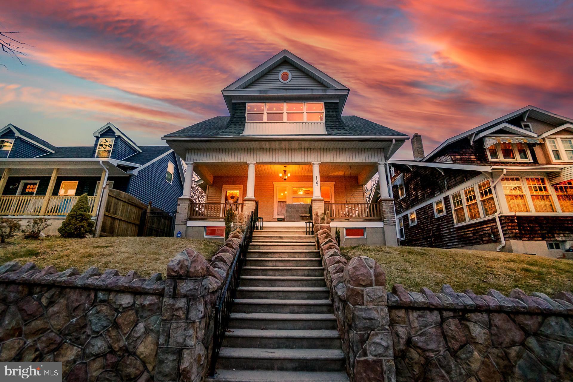 Welcome to your dream home in the heart of Palmerton! This stunning Craftsman-style home offers the perfect blend of classic charm and modern luxury, boasting 3 BRs, 2.5 baths, and an unbeatable view of the Lehigh Gap. As you approach, the curb appeal is undeniable, with a spacious covered front porch inviting you to relax and take in the picturesque surroundings. The outdoor space features a patio area, fenced-in yard, and a convenient 1C det garage. Step inside and be greeted by a warm and inviting foyer, LR and DR adorned with hardwood floors. The kitchen is a chef's delight, with a center island, granite counters, a stylish tile backsplash, and wood-like ceramic tiles creating a perfect blend of functionality and elegance. A 1st floor laundry and half-bath combo add to the convenience of daily living. Venture to the 2nd floor to discover 3 BRs, graced with gleaming hardwood floors. The highlight of the 2nd floor is the stunning MBR suite, complete with a separate attached office/sun porch offering breathtaking views. The pristine master bath features a dual granite vanity and a walk-in tiled shower, creating a spa-like retreat in the comfort of your own home. A 2nd beautiful full bath ensures that every family member or guest enjoys comfort and convenience. Central AC! This craftsman masterpiece is not just a home; it's a lifestyle. With attention to detail at every turn and a location that provides both serenity and accessibility, this residence is a rare gem.