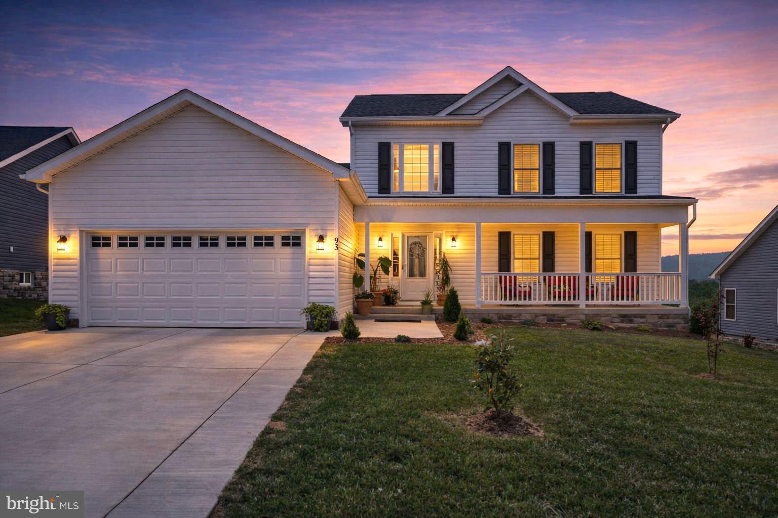 Price reduction!
Discover the charm of this stunning Colonial home nestled in the desirable Red Hill community. Built in 2023, this residence boasts a perfect blend of modern design and comfort, featuring an inviting open floor plan that seamlessly connects the kitchen, dining, and living areas. The upgraded countertops and stainless steel appliances in the kitchen make it a delightful space for culinary adventures. With four spacious bedrooms, including a convenient entry-level option, this home offers flexibility for various lifestyles. The primary bath is a serene retreat, while the additional bathrooms ensure ample space for everyone. Enjoy the warmth of natural light through double-pane insulated windows, enhancing the cozy atmosphere throughout. Step outside to a beautifully landscaped lot, complete with a front yard and rear yards perfect for outdoor gatherings or quiet moments of reflection. The rear covered porch invites you to relax and take in the breathtaking mountain and pasture views, creating a picturesque backdrop for your daily life. Additional features include a full basement with potential for customization, a main floor laundry for convenience, and an attached two-car garage with a front entry. Sidewalks throughout the neighborhood encourage leisurely strolls, fostering a sense of community. This home is not just a place to live; it’s a place to thrive. Experience the perfect blend of comfort, style, and functionality in this beautiful property.