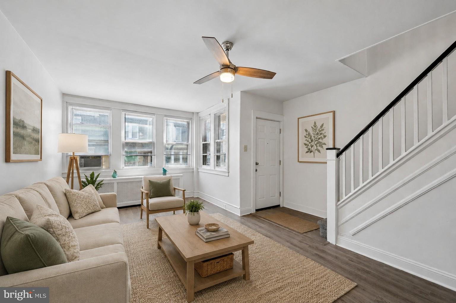 Discover the charm of this delightful 3-bedroom, 1-bathroom townhouse ! With 1,152 square feet (plus basement & Storage Shed!) of living space, this residence invites you to create lasting memories in a cozy and inviting atmosphere. Enjoy morning coffee or evening drinks on your fenced-in front patio. Step inside to find a spacious open layout for your living, dining & cooking space that encourages both relaxation and entertaining. The unfinished basement presents a blank canvas, ready for your personal touch-imagine a game room, home gym, or additional storage space. The lower floor laundry adds convenience to your daily routine, making chores a breeze, plus a bonus attached Shed space accessible from the rear exterior for your seasonal storage needs. Enjoy the ease of on-street or rear-alley parking and the vibrant community of East Falls, Manayunk, Kelly Drive and easy access to Center City. The masonry construction ensures durability, while the AFFORDABLE price provides an outstanding value. This home is not just a property; it's a place where you can envision your future. Whether you're looking to invest or settle down, this townhouse offers the perfect opportunity to make it your own. Enjoy the latest upgrades including new kitchen appliances, new ceiling fans, new mini-blinds on the windows, and the whole house has been freshly painted to make it ready for a smooth move-in. Imagine owning this home for less than the amount you would pay to rent a 3 -Bedroom property!  This home is perfect for first-time home-buyers or anyone looking for affordable living. Don't miss your chance to call this charming "move-in ready" residence your home!