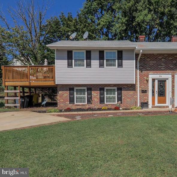 Amazing, unobstructed water views come with this very affordable split foyer in Rock Creek Estates.   Enjoy the views from your oversized trex deck, sitting directly across the street from Stoney Creek.  Brand new siding, soffits and gutters. This home has been well loved and is ready for your family.