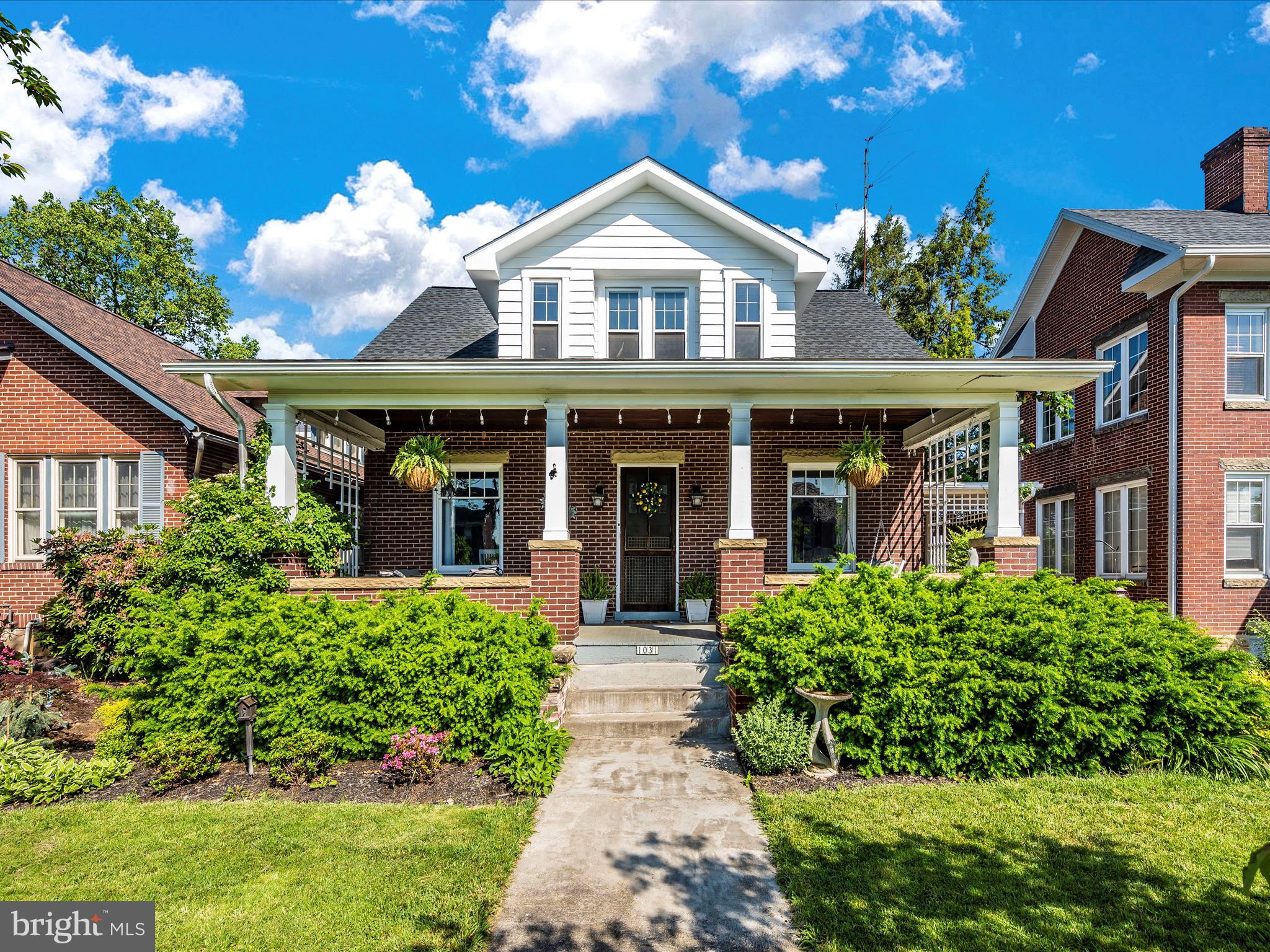 **Offer deadline set for Sat. 5/25/24 @ 10am.
Welcome to 1031 Potomac Avenue in Hagerstown, MD! This single family home is a true gem, perfectly located in Hagerstown's historic north-end. With its craftsman style and beautiful character, this property offers the best of both worlds - classic charm and modern updates.
As you step inside this beautiful home, you'll be greeted by gleaming hardwood floors and stunning original woodwork throughout. The large windows flood the rooms with natural light, creating a bright and welcoming atmosphere.
The updated kitchen is a chef's dream, boasting updated custom cabinets with pull-out drawers and a pantry for all your storage needs. The kitchen island is the perfect place to gather around, with beautiful granite countertops and stainless steel appliances that add a touch of sophistication. The kitchen opens up to a spacious screened-in porch, creating the perfect spot for enjoying your morning coffee or entertaining guests!
Convenience is key with this home, as it includes a first floor laundry area complete with newer washer and dryer and off the kitchen a 1/4 bathroom. 
On the second level you'll find three bedrooms, each equipped with walk-in closets for ample storage. One of the secondary bedrooms features a private covered balcony overlooking the expansive beautifully landscaped backyard. The updated bathroom includes a walk-in closet/storage area and luxurious marble floor tile, adding a touch of elegance to the space.
Outside you'll find a large front porch with a swing, perfect for relaxing and enjoying the neighborhood atmosphere.
Additional features of this property include a newer roof (1 year), central AC, carport and detached garage for parking and storage. The fenced yard and garden allow for plenty of room to play and entertain!
Situated in Hagerstown's historic north-end, this home is surrounded by an array of amenities and attractions as well as close proximity to popular local restaurants and shopping.
With move-in ready condition, and timeless craftsmanship, 1031 Potomac Avenue is the perfect place to call home. Don't miss out on this opportunity! Schedule a showing today and experience the charm and convenience of this exceptional property. Seller offers a 1 Year Home Warranty.