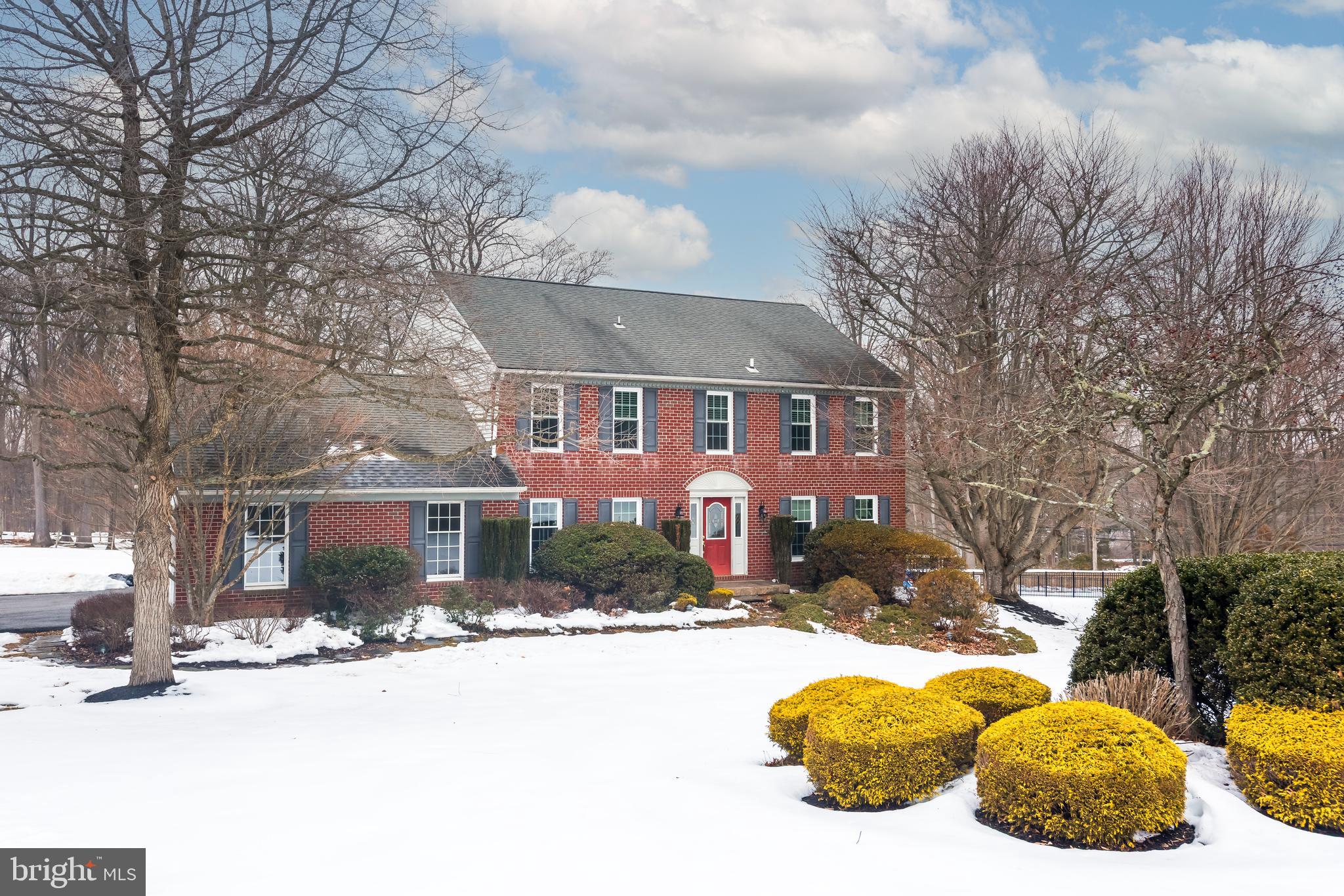 Welcome to 1765 Colt Rd, a charming brick Colonial offering 4 bedrooms and 3.5 bathrooms, ideally located in Upper Providence Township. A classic slate walkway leads to the inviting front landing and into a welcoming foyer featuring beautiful hardwood floors and a double-door coat closet. The sizable formal dining room is accented with wainscoting, perfect for hosting gatherings. The spacious living room flows seamlessly into the family room, where a cozy brick fireplace creates a warm and inviting atmosphere. Just off the living room, the sunroom is filled with natural light and offers peaceful views of the pool and backyard. The kitchen is thoughtfully designed with cream-colored cabinetry, granite countertops, gas cooking, stainless steel appliances, under-cabinet lighting, a dedicated coffee bar, and a pantry. The adjacent breakfast room with doors leading to a sizable back deck. A powder room and laundry room are conveniently located off the kitchen, with access to both the garage and the deck. Hardwood floors run throughout the main level, complemented by brand-new carpeting in the living, family, and sunrooms. Upstairs, the primary suite boasts hardwood floors, a walk-in closet, and a spacious en-suite bathroom featuring a spa-like shower with neutral tile and frameless glass, along with an oversized double vanity offering abundant storage. Three additional generously sized bedrooms and a full hall bath with a tub/shower complete the second level. The walk-out basement adds versatility with a bonus room ideal for a home office, 5th bedroom, or playroom, featuring a large walk-in closet. Additionally, a large living area and multiple storage closets. A convenient full bath is located near the exit to the pool area, along with built-in shelving just inside the door, perfect for towels and pool essentials. The fenced-in pool area and oversized deck create a great outdoor entertainment space. Additional highlights include fresh paint throughout and a prime location within the Rose Tree Media School District. Just minutes from Media Borough, you’ll enjoy easy access to dining, shopping, community events, and more. Outdoor enthusiasts will love being close to Ridley Creek State Park, Tyler Arboretum, Rose Tree Park, and Okehocking Preserve. Shopping and dining are also nearby at The Shoppes at Ellis Preserve. Convenient access to major routes, commuter rail service in Media, and less than 25 minutes to Philadelphia International Airport, this home perfectly blends suburban living with easy city access. This is truly the perfect place to call home. The agent is related to the seller.
