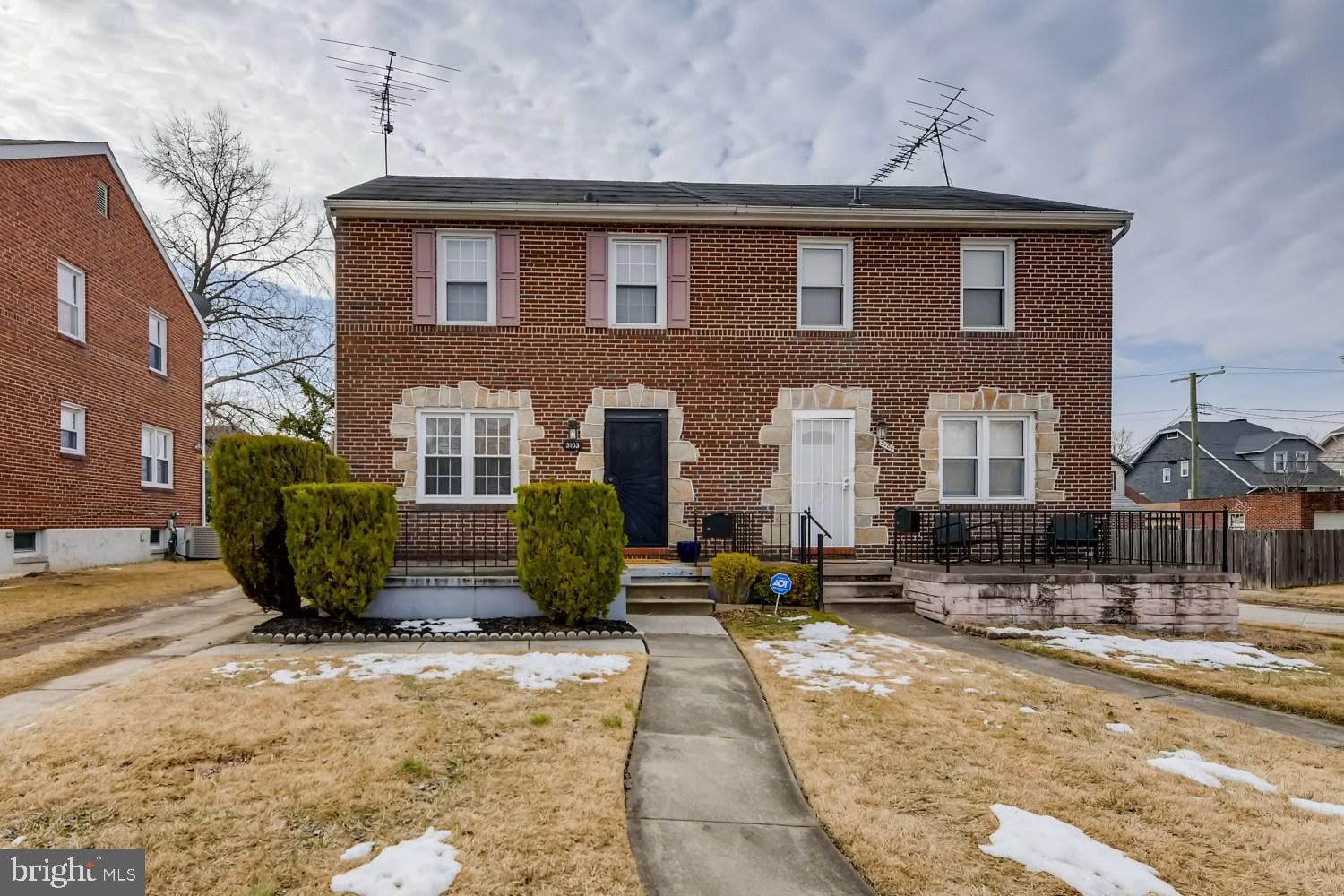 Lovely home in Parkville! This semi-detached townhouse is move-in ready with hardwood floors throughout, fresh paint, stainless appliances, large bedrooms and more! Entrance floor greets you with a large family room which leads to a separate dining room and kitchen! Kitchen has plenty of counter space, updated stainless appliances and a large removeable cabinet for additional counter/cabinet space. Lots of window provides natural light to beam through home! Upper level features 3 spacious bedrooms and updated full bathroom. Finished basement with utility room and rough-in for half bathroom! Private driveway plus street parking. Cute front and back porch, and a wonderful, flat, spacious backyard! COME SEE TODAY!