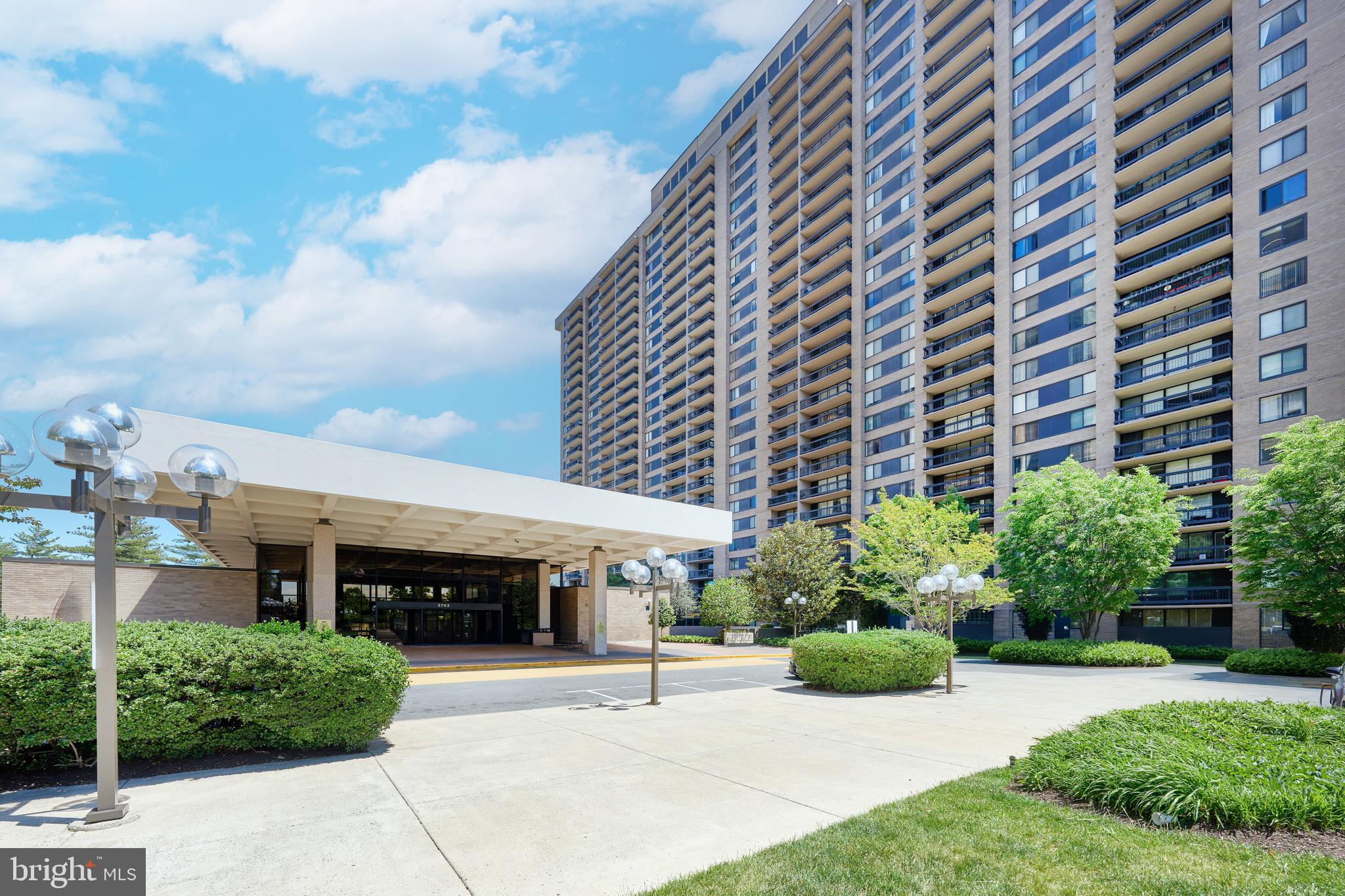 Welcome to Skyline Plaza — where elevated living meets comfort and convenience. This beautifully updated and renovated 952 sq ft residence on the 21st floor offers stunning panoramic views, abundant natural light, and a bright, inviting atmosphere throughout.  
All UTILITIES ARE INCLUDED ON MONTHLY  CONDO FEE .
Enjoy outdoor living from the large private balcony, perfect for relaxing or entertaining while taking in the impressive skyline views.
The spacious layout features one large and wide bedroom, along with an additional versatile recreational room—ideal for a kids’ playroom, guest space, or home office. The thoughtfully designed floor plan provides both functionality and flexibility for modern living.
This home showcases extensive recent upgrades, including luxury vinyl flooring throughout, brand-new appliances, new kitchen cabinetry, and premium quartz countertops. The fully renovated bathroom features a modern standing shower with high-end finishes, offering a sleek and contemporary feel.
This move-in-ready unit is in excellent condition and includes one assigned parking space for added convenience. Priced below market value, it presents a rare opportunity to own a high-floor, view-filled home with upscale updates at an exceptional value.
Residents of Skyline Plaza enjoy a full-service lifestyle with outstanding amenities, including 24-hour concierge service, on-site professional management, a fully equipped fitness center, swimming pool, party room, convenience store, and ample guest parking.
Ideally located at 3705 George Mason Dr, Falls Church, VA, the building offers easy access to major commuter routes (I-395, Route 7), public transportation, and is just minutes from Shirlington, Pentagon City, Amazon HQ2, and Washington, DC. Enjoy close proximity to a wide variety of shopping, dining, parks, and entertainment options.
All utilities are included in the condo fee, providing exceptional value and hassle-free living.
This is more than a condo — it’s a lifestyle upgrade. A must-see!