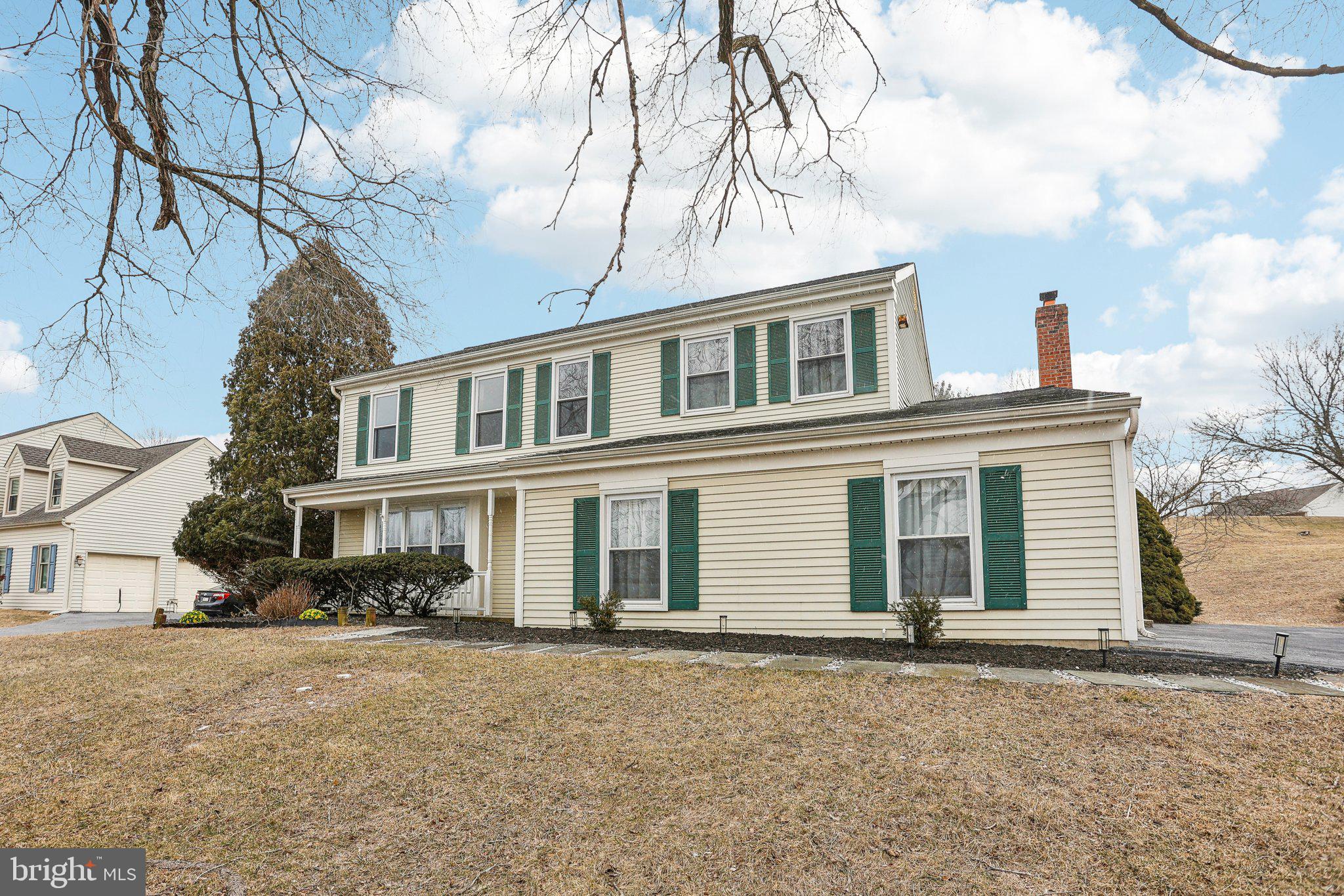 This beautiful 4-bedroom, 2.5-bathroom home, set on a spacious .59-acre lot, offers a bright, open floor plan perfect for today’s lifestyle. As you enter, you'll be greeted by hardwood floors throughout the main level. The living room features large windows with picturesque views, flowing seamlessly into the dining room, which overlooks the private backyard. The open kitchen is equipped with stainless steel appliances, tile flooring, and a custom tile backsplash. It opens into the cozy family room with a brick fireplace and sliding doors to the patio. A second set of sliding doors from the kitchen leads outside, perfect for entertaining. Upstairs, you’ll find three spacious bedrooms and a luxurious Primary Suite with an updated ensuite and walk-in closet with glass-etched doors. The finished lower-level offers flexible space for a gaming room, office, or more. Located minutes from downtown West Chester and Main Street at Exton, with access to top-rated schools, this home is in a prime location. Don’t miss out—schedule your showing today!