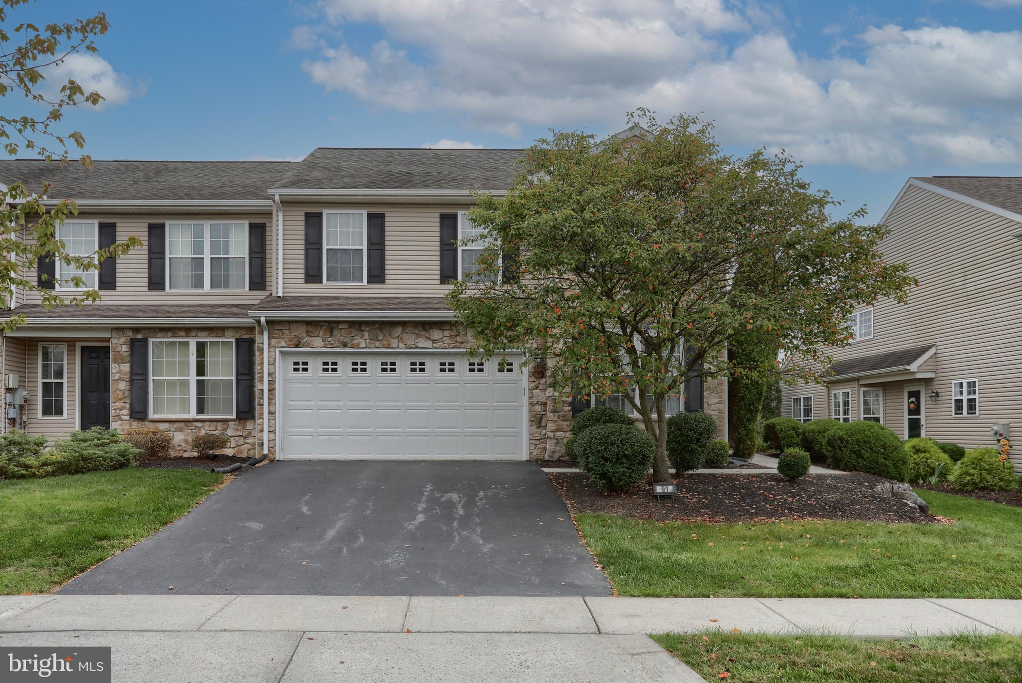 Are you looking for a move-in ready, updated end unit townhome in a quiet neighborhood with views of the Hershey Country Club? Then this is just the house you have been searching for! This home owner has installed a new kitchen including new cabinets, quartz countertops, extended counter and cabinet spaces, Samsung stainless steel appliances, fixtures and lighting. The entire house has been updated with Brazilian walnut hardwood flooring, new lighting and ceiling fans, fresh pale blue/grey paint throughout, fresh paint in the two additional bedrooms and an updated second floor bath with new double vanity, toilet and renewable cork flooring. The owner has also installed a charging port in the garage to keep your electric car charged to maximum power. All you will need to do is move in your belongings and snuggle up by the gas fireplace with a blanket, good book and your favorite beverage. Don't miss out on the opportunity to see this home in person.