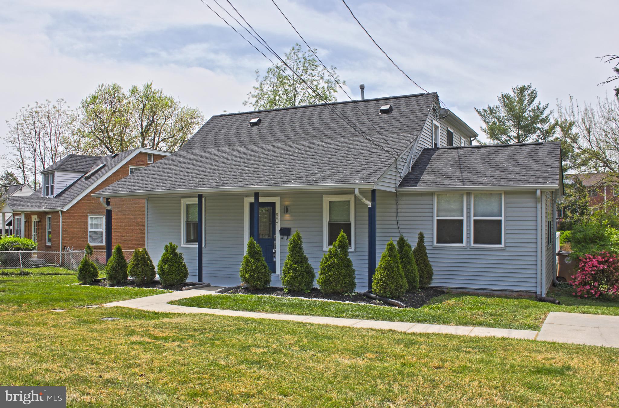 Situated on an oversized corner lot, this fully renovated turn key home is move-in ready. The light filled main level offers two bedrooms and a full bathroom. The open concept will lead you from the expansive living area directly to the generous sized eat- in kitchen with modern stainless steel appliances and stunning quartz countertop. You can entertain your family and friends on the expansive wrap around deck with stairs down to the amazing spacious back yard. On the upper level you will find the private master suite and a smaller second bedroom, along with another full bathroom. 
The semi finished cellar provides ample additional storage space.
This beautiful home features a new roof(2023), 3-ton HVAC, water heater, and upgraded electrical panel—all permitted and approved. What are you waiting for? Come see this unique gem in the heart of Twinbrook!