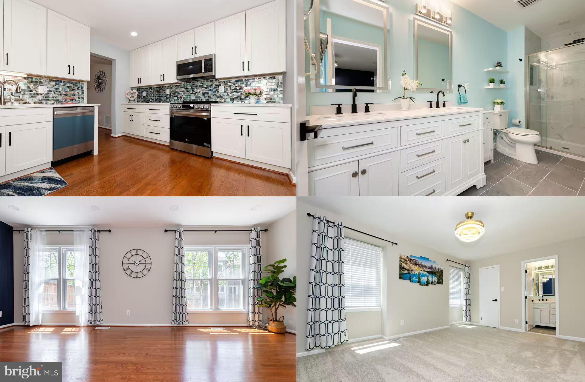 Updated with professional pictures. Don't miss this FULLY renovated Vienna townhouse in walking distance to the Vienna/GMU-Fairfax Metro Station. Dream home for metro commuters!! Boasting over 2,200 finished square feet, this nicely maintained home features a NEWLY REMODELED GOURMET KITCHEN, 3 bright bedrooms and 3 ½ remodeled bathrooms. The main level highlights an elegantly modernized kitchen with pearl white cabinetry, quartz countertops, top-rated appliances, a custom-built pantry, and breakfast area perfect for morning coffee or casual meals. The inviting open living/dining areas with refinished gorgeous wood floors offering the combination of stylish and comfort. The upper level provides TWO BRAND NEW UPDATED FULL BATHROOMS. The spacious master bedroom comes with a luxury master bathroom, and a walk-in closet. Two additional bedrooms offer ample closet space and a cozy vibe. Fully finished walk-out lower level includes a large family room with wood burning fireplace, AN OFFICE/EXERCISE ROOM, UPGRADED FULL BATHROOM, laundry area and storage area. Newly replaced glass patio door leading to outside stone patio and wood deck. Freshly painted throughout, new high-end carpets (upstairs and basement), new roof (2024), new stainless-steel appliances (2025 & 2024), ALL new modern lighting fixtures, and new patio door. HVAC system (2019). Two assigned parking spots (3085) out front. CONVENIENT LOCATION to shopping, dining, walk-in distance from Vienna/Fairfax-GMU Metro Station, expansive Nottoway Park and just minutes from I-66 and I-495 for easy commuting. Zoned for top schools (Mosaic ES, Thoreau MS, Oakton HS).