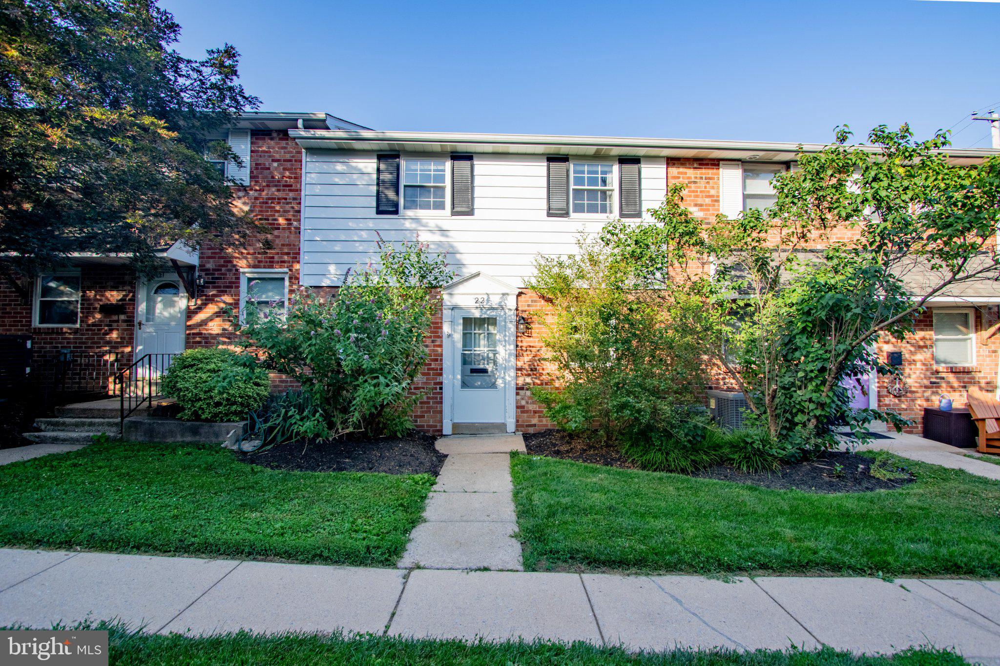 This home is nestled into a very pleasant and well maintained neighborhood.  When you first walk in you will see the bright open living area with shiny floors and bright inset lighting. The kitchen has all brand new matching stainless steel refrigerator, dishwasher, oven and microwave. The protective plastic has not even been removed. Under the sink is a alkaline reverse osmosis water filter system to remove the flavors of city water. To cap it off a new hot water heater has been installed to give you many years of reliable hot water. The bathrooms have also been fully renovated with matching decorative shelving and wainscoting. Throughout the house from the door knobs to the kitchen cabinets to the bathroom faucets and hardware you will find a consistent look and finish with oil rubbed bronze. The central air will keep you cool in this hot weather. The stacked washer and dryer are conveniently located just outside the bedrooms. Only 5 blocks from the bus station and a few blocks from Walgreens, Giant and places to eat, its conveniently located. Off street parking spot and first come first serve guest parking allows you to not worry about street parking.  Small pets are allowed (only 2 per association).