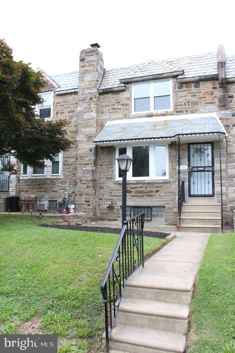 Wow! Take a look at this beautiful two story AirLite row home located in the Northeast Section of Philadelphia.  This home is absolutely Gorgeous!!! As walk up to the front of this property you will notice the nice and beautiful carb appeal with a nice sized front yard area and an awesome sized patio area that is good for sitting outside on those nice sunny days.  The 1st floor features a nice spacious living room & dining room with beautiful new Luxury Vinyl Plank flooring, freshly painted walls and nice new recess lighting and an awesome ceiling fan with a remote.  There is awesome sized new kitchen that features awesone new Luxury Vinyl Plank flooring, recess lighting, deep stainless-steel sink, awesome granite counter tops with beautiful back splash, spacious cabinet & counter space and awesome pendant lights over the side countertop and a new microwave, stove, and refrigerator with an ice maker.  As you walk up to the 2nd floor you will notice the nice newer carpet on the steps and the spacious hallway with nice newer floors.  The 2nd floor features 3 awesome size bedrooms with an updated full hall bathroom. The master bedroom is Large with a 3 good size closets & beautiful new carpet, paint, doors and a nice new ceiling fan with a remote.  The middle bedroom is a good size with good closet space, beautiful new carpet, paint, doors and a nice new ceiling fan with a remote. The back bedroom is an awesome size with good size closet space & beautiful new carpet, paint, doors and a nice new ceiling fan with a remote as well.  There is an awesome size full updated hall bathroom that is nice and clean that features a new skylight, new light fixture, nicely tiled shower/tub area with new fixtures & new Luxury Vinyl Plank flooring, nice new vanity and an awesome new toilet.  There is a nice sized newly renovated finished basement that features nice new Luxury Vinyl Plank flooring, new recess lighting, new paint, new doors, and that could be used as a fourth bedroom, office or a family room.  And it features a nice sized laundry area with a nice size utility sink, Utility room and etc.  And this finished basement also has a new renovated half bathroom that is nicely tiled with nice new flooring and a new toilet and vanity with nice new lighting.  This basement also features a new back door that will lead you to the back of the property.  And this basement also has inside access to the nice and clean 1 car garage with a nice garage door and garage door opener with remote with an outside keypad as well.  This property has been well maintained through-out and also features a new main roof and a Skylight as of 4/2022. Updated Plumbing, Updated Electrical, some newer windows throughout, new front & back door. The main heating system & water heater was replaced in approximately in 2017. And the property has been freshly painted throughout.  And much more.  So as you can see this home has been very well kept & cared for. You will have to see this home to appreciate. This home is a great buy and as a new homeowner YOU will enjoy your new home and all of the features of this home.  It's within walking/driving distance to Shopping, transportation and much more. This home is a Must See. Just pack your bags and move right in.  This home will not last long. So schedule your appointment Today!