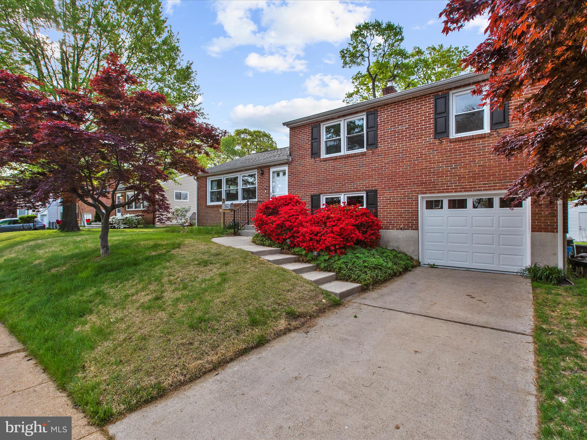 Gorgeous brick-front home located in the heart of Catonsville!  This home offers timeless charm paired with modern updates. The entryway and kitchen are enhanced with new luxury vinyl plank flooring, while the rest of the main and upper levels offer hardwood floors.  The kitchen itself boasts 42-inch cabinets, granite countertops, soft-close drawers, and recessed lighting — perfect for everyday living and entertaining.  French doors lead out to a spacious composite deck, ideal for outdoor relaxation. The lower level features durable ceramic tile flooring and plenty of natural daylight, creating a bright and inviting space. Additional highlights include a one-car garage with a driveway, a storage shed with electricity, and replacement vinyl windows. Major updates provide peace of mind, including a new HVAC system (2022), roof with gutter guards(2022), water heater (2023),  fresh paint, and brand-new washer and dryer.  Conveniently located close to Catonsville’s Main Street for dining and shopping. Close to major commuter routes. All you need to do is unpack.  Welcome Home!
