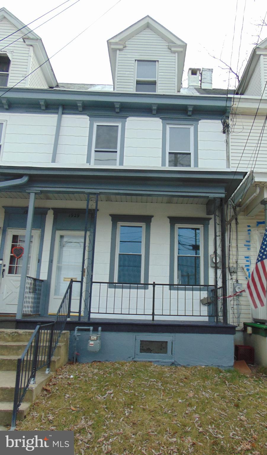 Large newly remodeled 3-story home for lease in Pottsville School District.  Open Living and Dining rooms.  Eat in kitchen with pantry closet.  3 bedrooms and a full bath on second floor.  Third floor can be a bedroom or use as an attic for storage.  Laundry in the basement.  NO SMOKING.  $1,300/month $1,300 security deposit.  Pets allowed with a $250.00 NON REFUNDABLE pet deposit on small sized pets;  large pets will be $250.00/each.  $25.00 per month additional for pets.  Size of pet is at the discretion of landlord.  Credit and background check required.