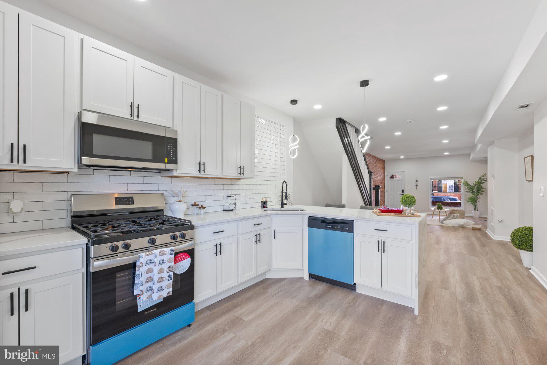 Stunning Fully Renovated Townhouse in Baltimore City.

Property elegible for  $10,000 home buyer access grant for down payment and $5,000 grant toward closing cost. OR Elegible for 100% financing on a FHA loan!!!

Welcome to this beautifully renovated townhouse, where modern elegance meets city living. Located on a tree-lined street in East Baltimore Midway, this home offers stylish upgrades, an open-concept design, and premium finishes throughout. The main level features an open floor plan with recessed lighting, a large living room, dining area and the kitchen with a stunning peninsula waterfall countertop and brand new stainless steel appliances, step outside to your spacious deck, ideal for relaxing or hosting gatherings . On the lower level is a finished basement with a laundry room, a complete bathroom and bedroom with a private entrance, perfect for guests or potential rental, and on the second level you will find two comfortable bedrooms and a newly remodeled bathroom. 

Don’t miss out on this move-in ready gem!

Schedule your tour today!