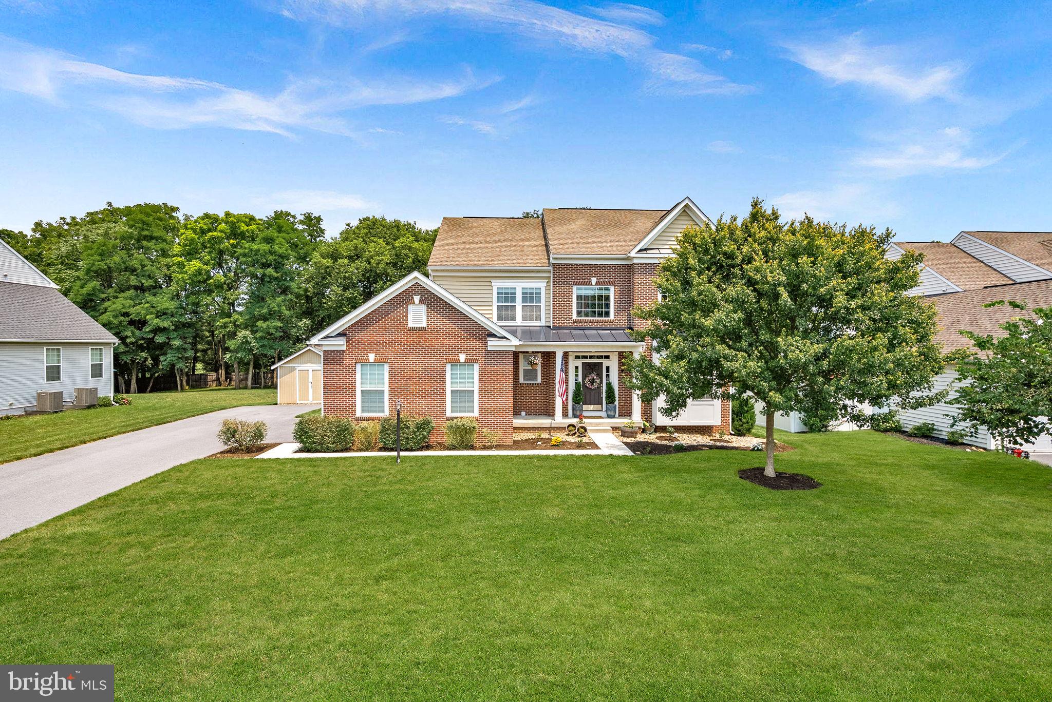Welcome to this beautifully maintained 4 bedroom, 3.5 bathroom home in Sheridan Estates, offering the perfect blend of space, comfort, and functionality. As you step inside, you're greeted by beautiful hardwood floors that flow throughout the main level, creating a warm and inviting atmosphere. The thoughtfully designed floor plan features a spacious sitting room, a large formal dining room perfect for hosting gatherings, and a cozy living room centered around a fireplace.

The beautifully appointed kitchen offers ample cabinetry, generous counter space, and an ideal layout for both everyday living and entertaining. A convenient main level laundry room adds to the home's functionality. 

Upstairs, the spacious primary suite serves as a private retreat with a large walk in closet complete with a custom shelving system for exceptional organization. Three additional spacious bedrooms offer flexibility for guests, a home office, a fitness room, or other lifestyle needs.

The finished basement offers versatile additional living space, ideal for a recreation room, home office, gym, or guest suite, and includes a full bathroom for added convenience.

Step outside to enjoy the flat backyard featuring a concrete patio, perfect for relaxing or entertaining, along with a 12' x 10' storage shed for all your outdoor equipment and seasonal storage needs. Car enthusiasts, hobbyists, and EV owners will appreciate the oversized two car garage with a 240V outlet, perfect for a potential EV charger.

Additional updates include a hot water heater replaced in 2023, providing added peace of mind for the next owner.

With generous living spaces, thoughtful updates, and exceptional indoor and outdoor designs, this home is ready for its next owners. Schedule your private tour today!