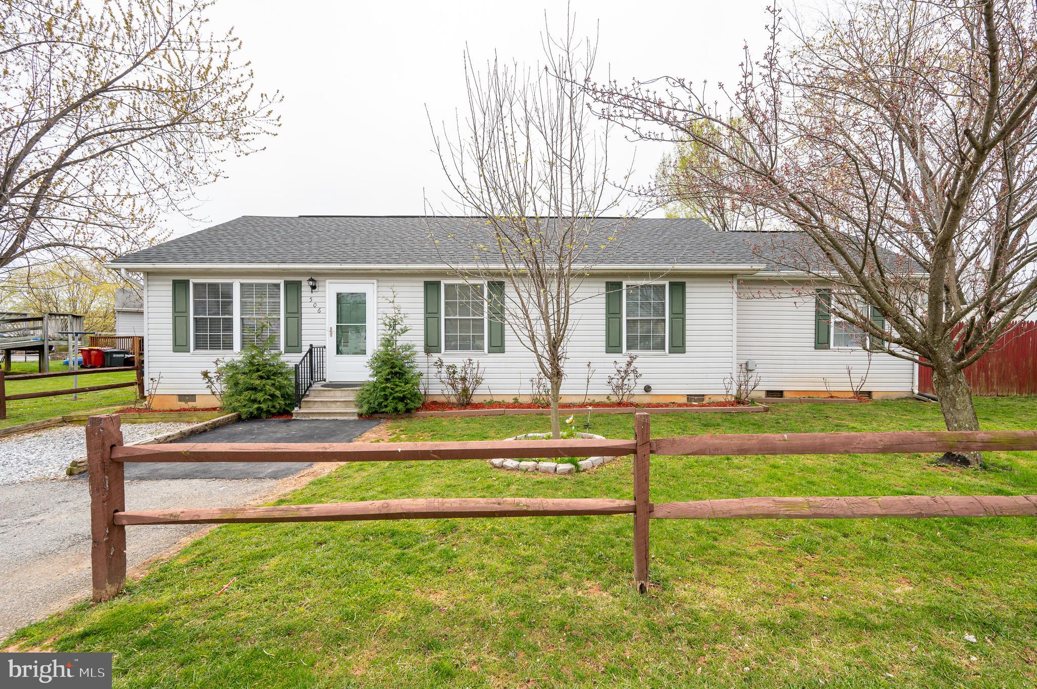 Check this home out!  Charming 4 Bedroom, 2 Full Bathroom Rancher nestled in Ranson. This property offers a perfect blend of comfort and convenience, a thoughtful layout with ample space for family & guests,  freshly painted, Roof only 4 years old and low yard maintenance.  Step outside to relax or enjoy activities in the fenced-in backyard.  Close to all Amenities, restaurants, Charles Town, Hollywood Casino Charles Town, Parks, minutes to Harpers Ferry where you can go hiking on the Appalachian Trail, enjoy watersports, Harpers Ferry Adventure Center and see the mountain views. Excellent Commuter Location Mins. to Routes 340 & 9, Minutes to Marc Train and MD/VA.