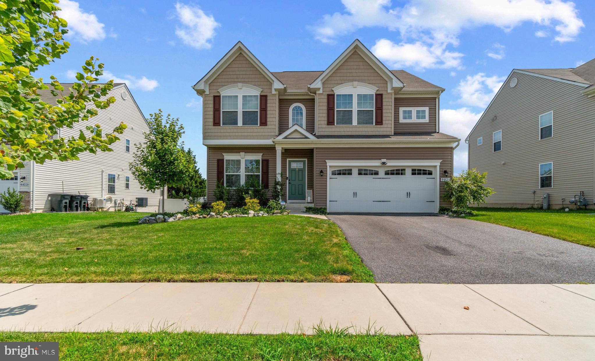 Welcome to 9821 Marsh Haven Court; one of the most luxurious homes in Hawkins Manor! This 4 bedroom home has 3 full bathrooms and 1 half bathroom on the main level. Walking in the front door you will see a bonus sitting room, parlor, or office. Pass the stairs and half bathroom and enter into the spacious living room that open floor concepts into the massive kitchen. The dining room that sits open to the kitchen on the very back of the home is large enough for entertaining plenty of guests. There is a deck door right beside the dining area and kitchen that opens to a beautiful grassy manicured backyard. The backyard is fenced in and has a cute utility shed to store outdoor items. On the second level of the home you will find 4 very large bedrooms including the massive owners suite with ensuite bathroom. There is a full bathroom that is accessed by the hall right at the top of the stairs. The laundry room is also on the second level and is spacious enough for clothes folding and plenty of storage. The owner's suite has a huge walk-in closet and the bathroom is equipped with a gigantic soaking tub that is separate from the stand up shower with bench. The double sinks in the owner's suite bathroom are a nice touch. In the basement you will find another entertaining area that could be used for a den or recreation room and is joined by another room that could be used as a gym. There is a full bathroom on the basement level and lastly, a gigantic room that one could use for storage. This home has a two car garage that has enough room for utility items even with both cars occupying the garage spaces. Characteristics include: Gourmet Kitchen with Stainless Steel Appliances, 42" Cabinets, Granite Counter Tops, Walk-In Pantry, 12' Granite Breakfast Bar with Space for 6 Stools. Wide Plank Engineered Hardwood Floors, Recessed Lighting, Trex Weather Resistant Decking, and more. Video tour to come, stay tuned!