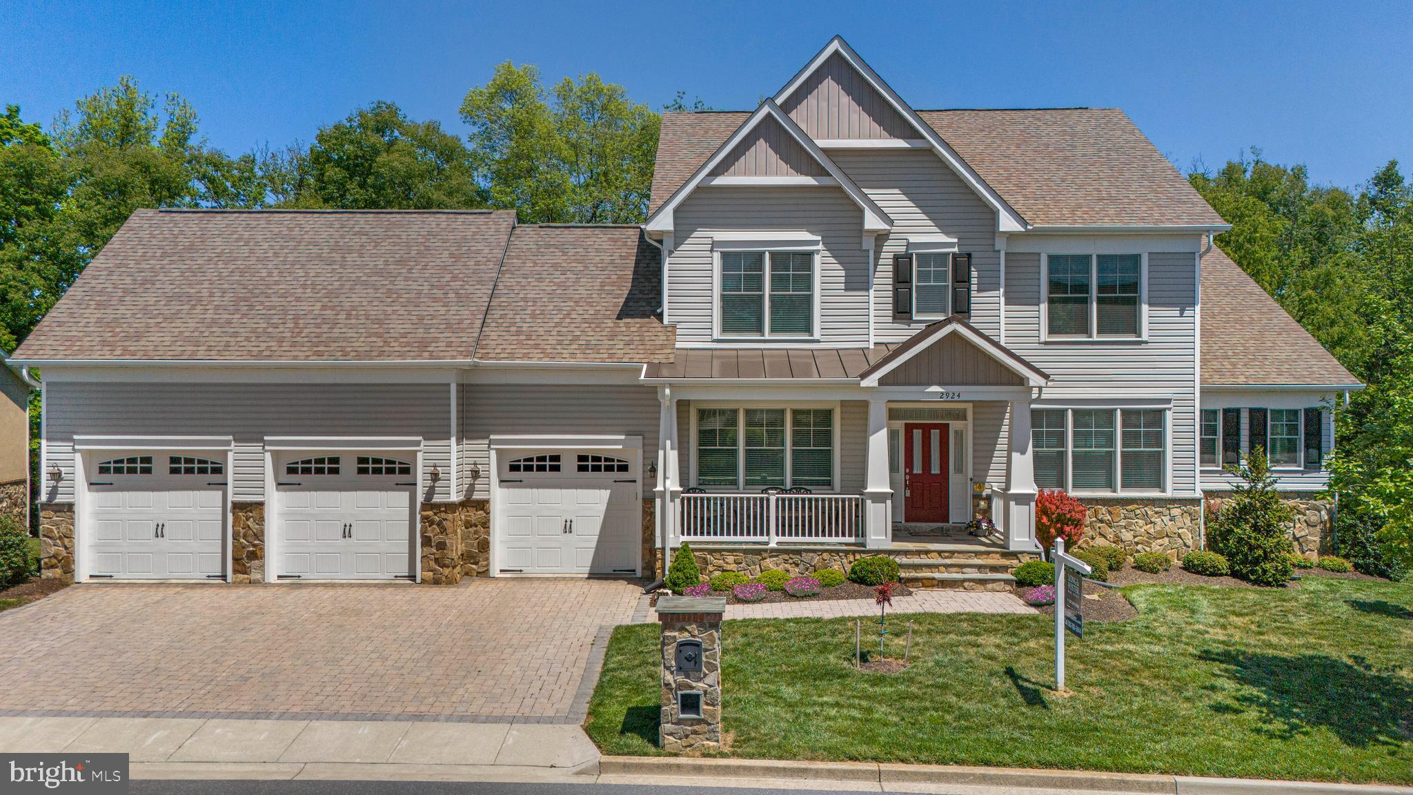 The River View Estates at Mill Island - this customized home offers exceptional WATERFRONT VIEWS and scenic vistas - 2 private decks and full walk-out lower level with full size windows and 2 double walk-out exits. Enter from a covered front porch and you are greeted by an open plan with huge windows to a large open porch taking advantage of the sweeping views from a 2-story great room with fireplace. The GR is open to the kitchen with a 10-foot island perfect for gathering, and an informal dining room/breakfast room with walls of windows to take advantage of the scenic water views. Off the kitchen is a large mudroom, walk-in pantry, and private deck tucked behind the garage perfect for morning coffee. A FIRST FLOOR PRIMARY SUITE is complimented by walk-in closet and spa bath with free standing soaking tub and huge walk-in shower plus additional closet storage! Ascend to the second level from an atrium room/open staircase to the second level with 3 additional bedrooms and 2 baths. Truly a remarkable setting, home and community. Located on Mill Island with a large nature preserve, enjoy a quiet neighborhood bounded on one side by the Monocacy River and the other by Tuscarora Creek; once you cross the bridge onto the island leave your cares behind. No thru traffic, miles of paved marsh trails in a protected wildlife area to jog or stroll offer a sense of quiet solitude. There is also an area to launch kayaks on the Monocacy side. Resort amenities include a clubhouse featuring areas to lounge and entertain, a workout room, Game room, locker rooms, library, adult pool, kids pool, lap pool, tennis courts and putting green. Stroll to the Worman's Mill Town Center for indoor and outdoor dining at local restaurants, convenience stores, a town square with outdoor weekend summer concerts and food trucks. Agents please see agent remarks.