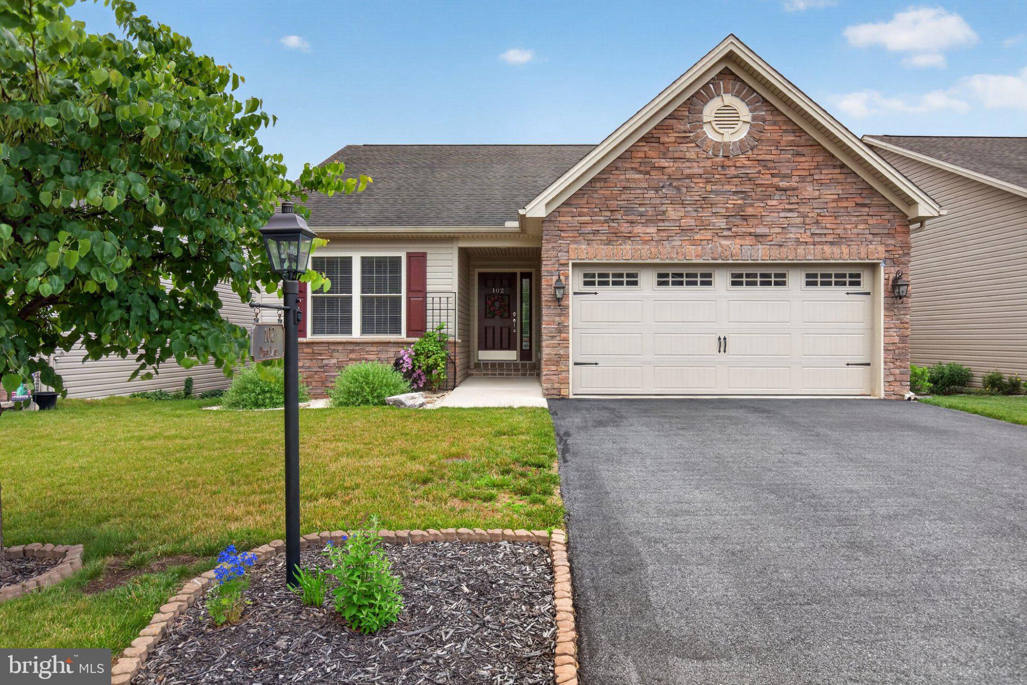 Beautifully updated 2-bedroom, 2-bath ranch home with a finished walkout basement. Built in 2016 and extensively improved over recent years. This home features hardwood floors throughout the entire main level, a remodeled kitchen with granite countertops and new appliances(2023), and a new (2024) Trex Deck overlooking open green space with mature trees. Walkout basement has a large open space, 2 utility/storage rooms and a workshop space. Minutes from Costco and Cumberland Valley HS.