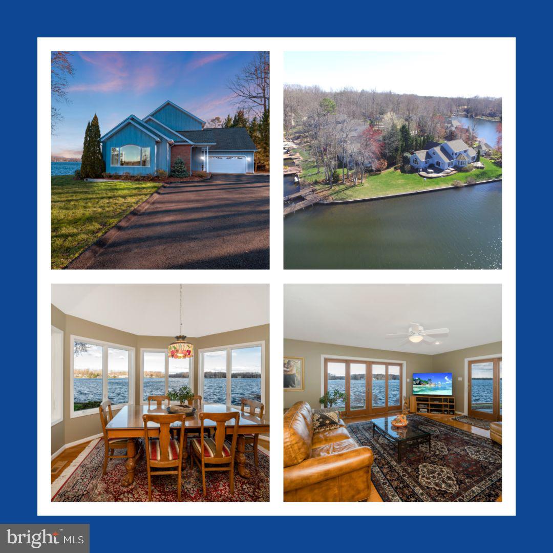 Approx 60 miles from DC and NoVA, yet a world away, lies an amazing rare offering: a uniquely special waterfront property with the lifestyle you deserve in amenity-rich, gated Lake of the Woods! Spectacular sunsets fill the evening sky from your 268 feet of private water frontage (with dock and boatlift), patio, deck, and generous windows adorning the main living areas and primary bedroom. During the day, the wide-open, panoramic views are truly extraordinary as well, as often the lake appears to sparkle like diamonds. And you'll have the best seat in the house for the association's fireworks display from the dam! Imagine the memories you'll make boating and skiing on the lake, playing a round of golf, savoring a meal on the Clubhouse deck, or enjoying a game of pickleball! Meals on your patio will become a family favorite! As you enter the residence, you'll immediately be drawn to the abundant windows to soak up the fabulous views from the living and dining rooms, perhaps even overlooking the cathedral ceiling, stunning hardwood floors, and fine finishes. The dining room leads to the expansive chef's kitchen, complete with an island and breathtaking breakfast room views. The kitchen opens to the family room, into which natural light cascades and lake views abound. The primary bedroom suite takes advantage of lake views from two sides and is sure to impress, while the fantastic attached primary bath provides every luxury. Ascending the stairs, you'll find phenomenal views continue from the upper level, complete with a full bath, two bedrooms, and another "suite" of two large connecting rooms, one of which has the most incredible corner windows that will wow you! The oversized two-car garage provides ample space for water toy storage and offers cabinets and an extra refrigerator. Simply put, this immaculate home, incredible lot, and the Lake of the Woods amenities will impress the most discerning purchaser. Let's get your lake life started! Lake of the Woods, offers anything and everything you could possibly want. Home to two lakes (the 550 acre main lake and a 35 acre "fishing lake"), a golf course, an equestrian center, a fire and rescue department, and a church all within the gates, Lake of the Woods simply has it all. Whether your passion is boating, water skiing, kayaking, golfing, horseback riding, or simply taking in the breathtaking views from the clubhouse while enjoying a fabulous meal, from your own deck or yard, or from one of the beaches, you won't be disappointed! Perhaps you'd like a game of bridge or volunteer your time and talents...Lake of the Woods offers more than 60 clubs and/or organizations from which you may choose to become involved. Located in Orange County, we are fortunate to enjoy low real estate taxes. Coupled with home prices ranging from the mid-$300,000s to $2,000,000+, Lake of the Woods is the perfect community for both full-time residents, as well as weekenders. But don't take my word for it, please come see for yourself! I will gladly give you a tour of Lake of the Woods by boat and by car so that you may experience what's to love in Lake of the Woods!