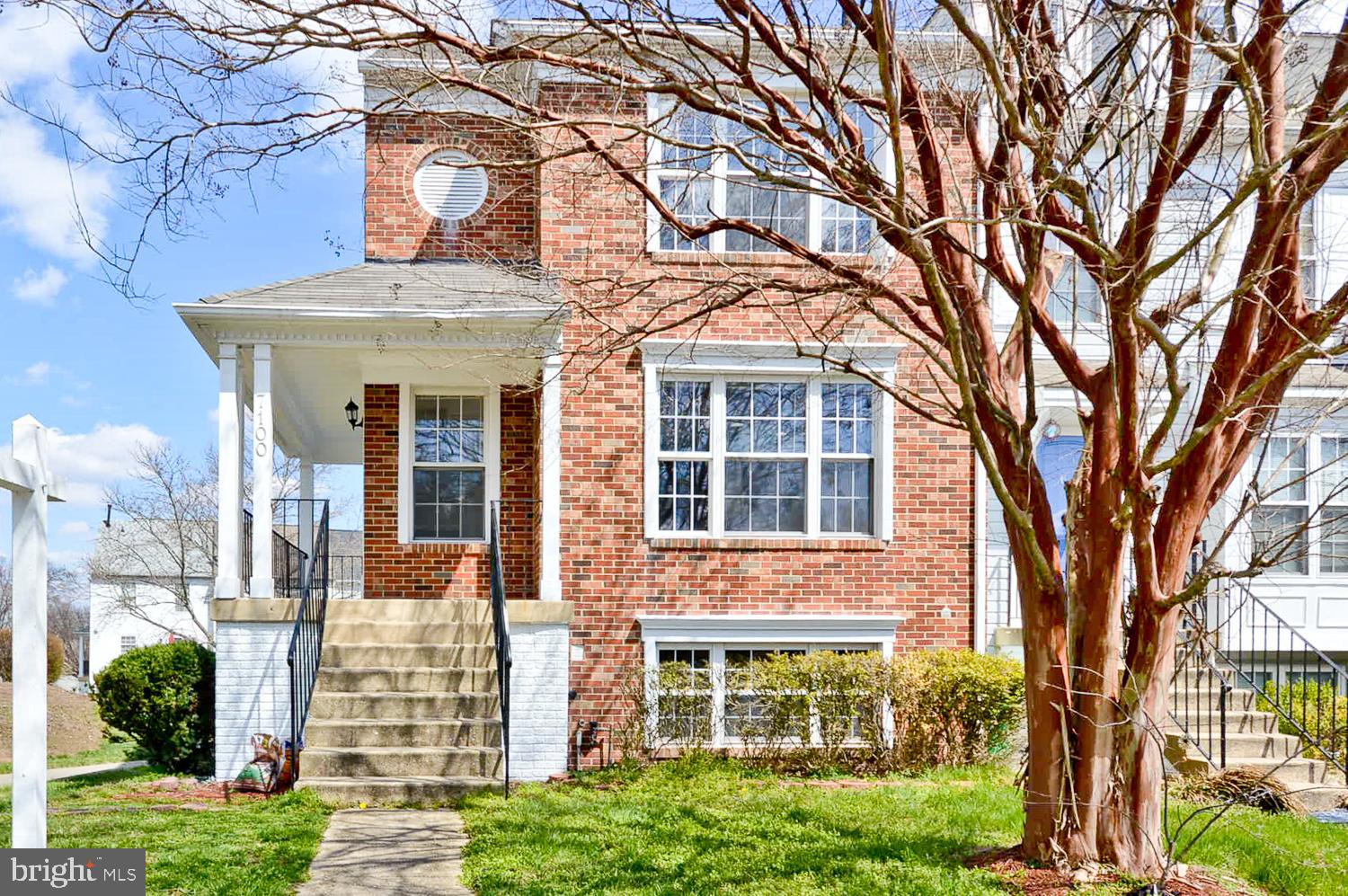 Open House Sat May 3rd 12-2:30pm
Home Sweet Home! This Brick front End Unit Townhome has everything you need with granite counter tops, huge breakfast bar, hardwood floors, fresh paint with molding and deck off the kitchen. It has 3 bedrooms upstairs with 1 Full bath and 2 Half baths.  1 bedroom in the basement level with recreation room which walks outside to the rear of the home.  Wrap around front porch.  Near metro, on bus route, close to major highways, shopping, hospital. Minutes to AAFB, Boiling, MGM, National Harbor.