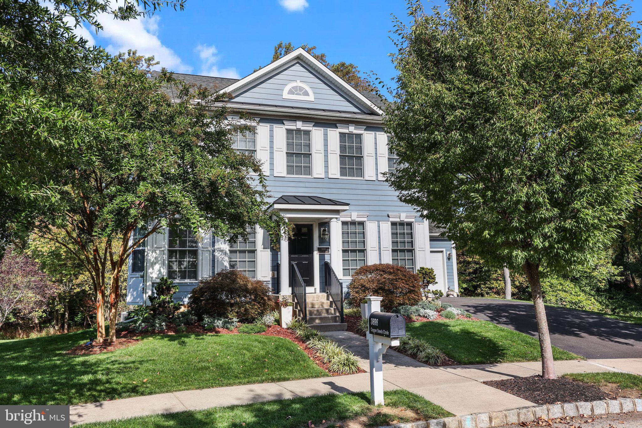 Nestled in the serene neighborhood of Woodmont, 3698 Copper Beech offers an exquisite blend of modern comfort and timeless elegance. This distinguished residence boasts 4 bedrooms and 2.5 Bathrooms, providing ample space for both relaxation and entertainment.
As you enter, you are greeted by a grand foyer full of natural light, stunning hardwood floors, an open floor plan, and high ceilings. The gourmet kitchen is a chef's delight, equipped with a double oven, beautiful granite countertops, a coffee bar and a deep pantry closet! It is open to the family room that features a gas fireplace and a view of the deck overlooking the backyard. 
The master suite is a haven of luxury, featuring a large tub, separate shower, and double walk in closets. The additional bedrooms are generously sized and offer large closet space and natural light. The fully finished basement adds additional living space with a bathroom and walk out doors to the backyard. The meticulously landscaped backyard is an oasis for outdoor living, featuring a beautiful deck with a motorized awning, perfect for those sunny days and a paver patio under the deck to relax on chairs.  Whether enjoying a quiet evening under the stars or hosting gatherings with friends and family, this house is designed for comfort and style.
Located in close proximity to shopping, schools, and restaurants. 3698 Copper Beech is not just a home; it's a lifestyle. Impeccable craftsmanship, thoughtful design, and a perfect blend of sophistication and warmth make this residence a truly exceptional place to call home. Make your appointment today!