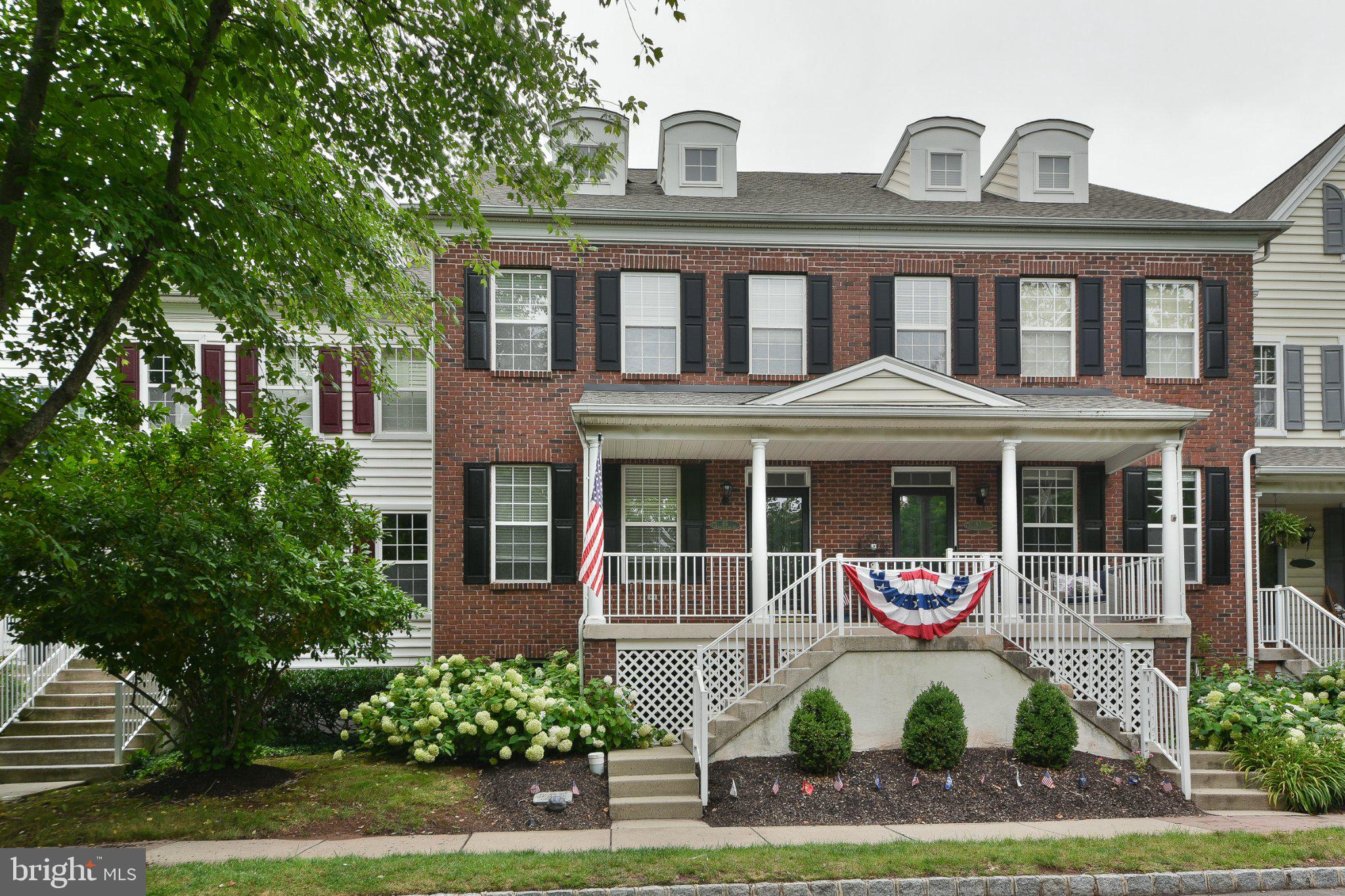 Welcome to this beautifully maintained brick-front, three-story townhouse in the popular Lantern Hill, offering the perfect blend of style, space, and convenience. Featuring 3 bedrooms and 3.5 bathrooms, this home is designed for comfortable living with thoughtful updates throughout. The main level showcases hardwood flooring, a spacious eat-in kitchen with rich cherry cabinetry, stainless steel appliances, gas cooking, and plenty of room for everyday dining and entertaining. Step outside to the low-maintenance rear deck—an ideal space to relax or host guests.Upstairs, the luxurious primary suite features a spa-inspired en-suite bath complete with an oversized two-sided walk-in shower and double vanity. The second floor also includes the convenience of a laundry area. The expansive third-floor bedroom offers exceptional flexibility and includes a charming clawfoot soaking tub, creating a private retreat perfect for guests, a home office, or an additional primary suite.
Additional highlights include a freshly painted interior, an unfinished basement offering abundant storage or future finishing potential, and an unbeatable location just a short walk to the shops, restaurants, parks, and entertainment of vibrant Doylestown Borough. Don't miss this opportunity to enjoy low-maintenance living in one of Bucks County's most desirable walkable communities.