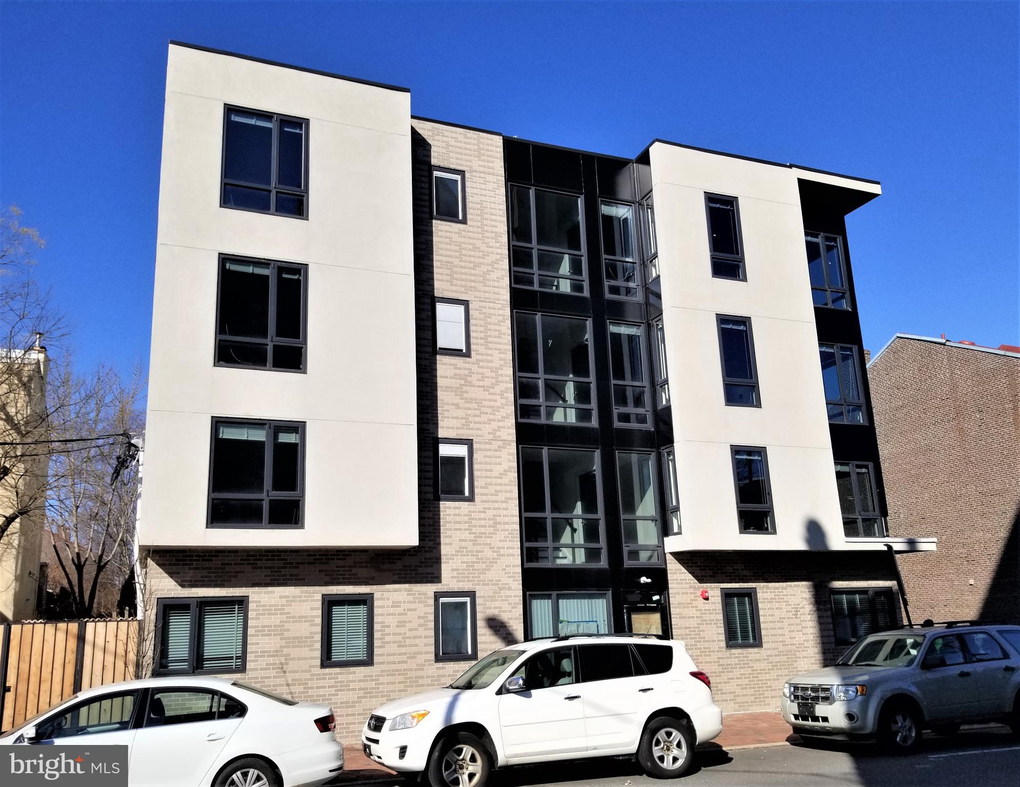 A premium location in Society Hill for spectacular, new construction rentals in this six unit, boutique building. Full size elevator service to all floors. Site finished, hardwood floors; Samsung appliances; stone counters; custom window treatments; glass shower doors; soaking tubs; washer/dryer in each unit. Walkscore calls this location Paradise with a score of 99. The perfect location to enjoy all that Center City has to offer. This spacious two bed, two bath unit features a galley kitchen and open living area with southern exposure for great light.  Perfect floor plan for co-living. Sorry no pets.