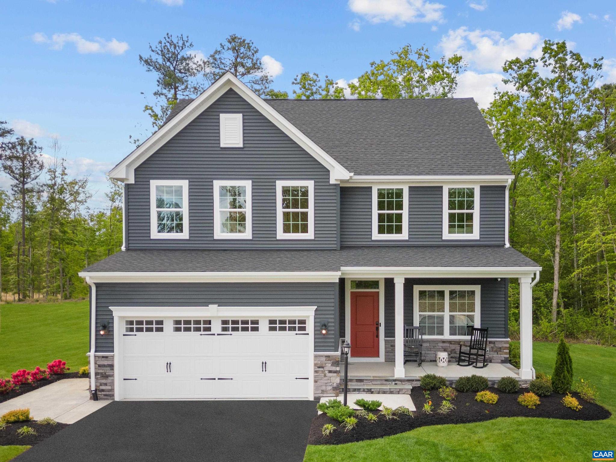 Welcome to Rivanna Village Single-Family, where elevated design meets luxurious living. The Columbia basement features an open-concept main level with a spacious great room, chef-inspired kitchen, flexible living space, and a generous owner?s suite, complemented by quartz countertops, designer cabinetry, and optional gas fireplace. The finished walkout basement adds valuable additional living space, ideal for a recreation room with an additional basement bedroom and full bathroom. The homesite is situated on a spacious lot with mature trees lining the backyard, offering added privacy and natural beauty. Durable James Hardie siding with stone accents adds timeless curb appeal. Ideally situated in a peaceful setting just minutes from Charlottesville, this community offers exceptional amenities including a dog park, walking trails, and inviting green spaces. Estimated for delivery in Fall 2026!,Painted Cabinets,Quartz Counter,Wood Cabinets,Fireplace in Family Room