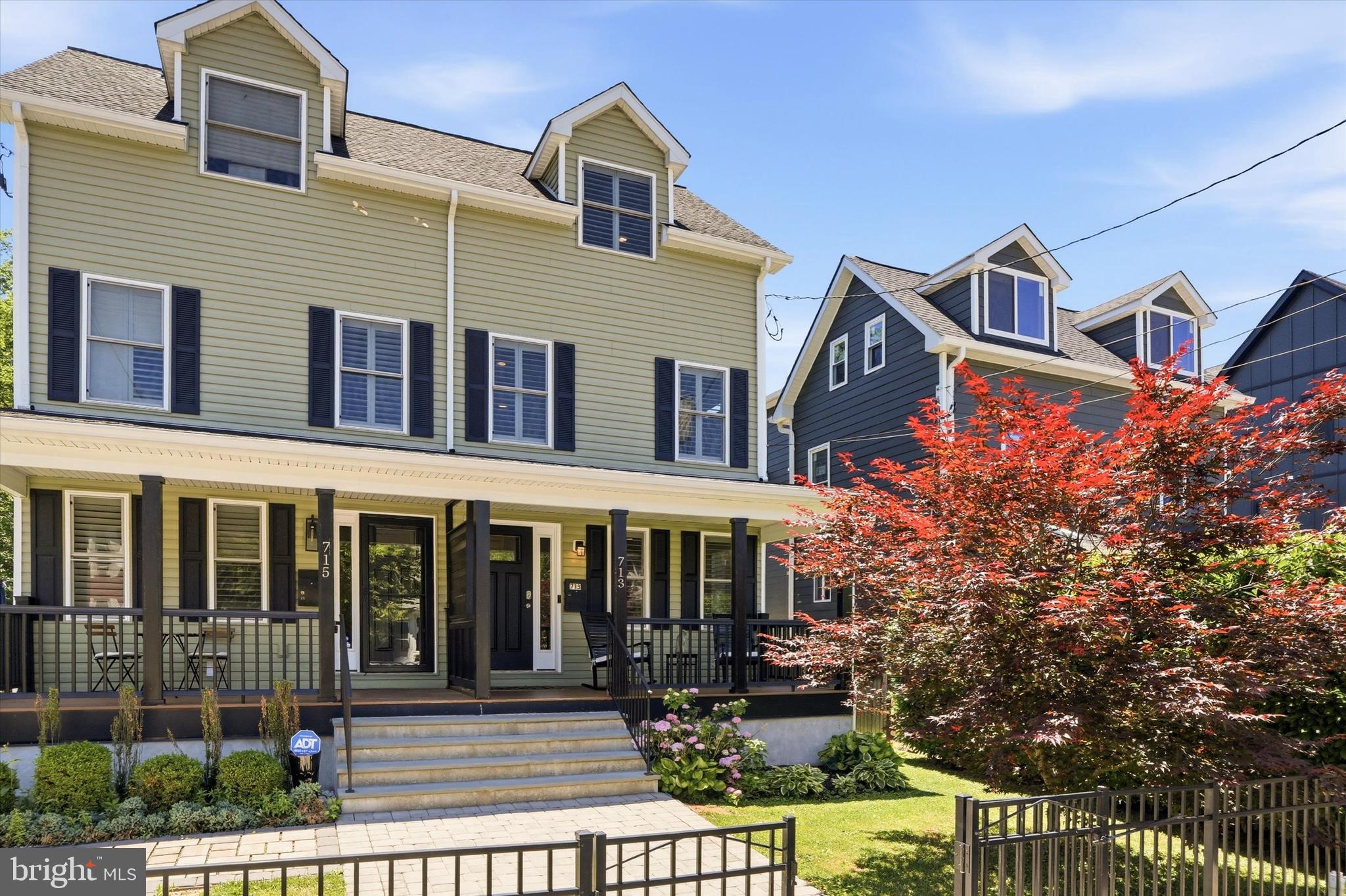 Modern luxury meets effortless living at 713 Preston Ave, a stunning Bryn Mawr townhome that offers the scale and presence of a sprawling detached residence. Built in 2019, this home features meticulously designed space where high-end finishes and a fluid, open-concept layout take center stage.
The experience begins on the charming covered front porch, a perfect spot to greet the day before stepping inside to a main level bathed in natural light. Soaring ceilings and rich hardwood floors lead you through the expansive living area into a true chef’s kitchen. This culinary heart of the home is outfitted with premium white certified KCMA cabinetry, gorgeous granite countertops, and a massive center island. Just off the kitchen, a private rear deck awaits for al fresco dining or evening relaxation.
The upper levels house four generously sized bedrooms, including a serene primary suite that serves as a private retreat. This suite features a massive walk-in closet with ample room for any wardrobe and an ensuite bathroom that offers a spa-like experience with elegant marble finishes. For ultimate convenience, the washer and dryer are located on the second floor, and the entire home is designed with an abundance of storage closets to keep life organized and clutter-free.
The finished lower level is a true standout, featuring a sleek built-in bar area that makes this floor an entertainer's dream. Whether you envision a media lounge, a home gym, or a sophisticated hobby space, this versatile area handles it all with ease. For added convenience, the property includes two-car parking in the rear.  Located in the heart of Bryn Mawr, this home offers an unbeatable lifestyle. You are mere moments from the campuses of Bryn Mawr and Haverford Colleges and have easy access to public transportation and the vibrant dining and boutique shopping of the Main Line. This is a rare opportunity to own a nearly new, turn-key home in a premier, highly accessible location.