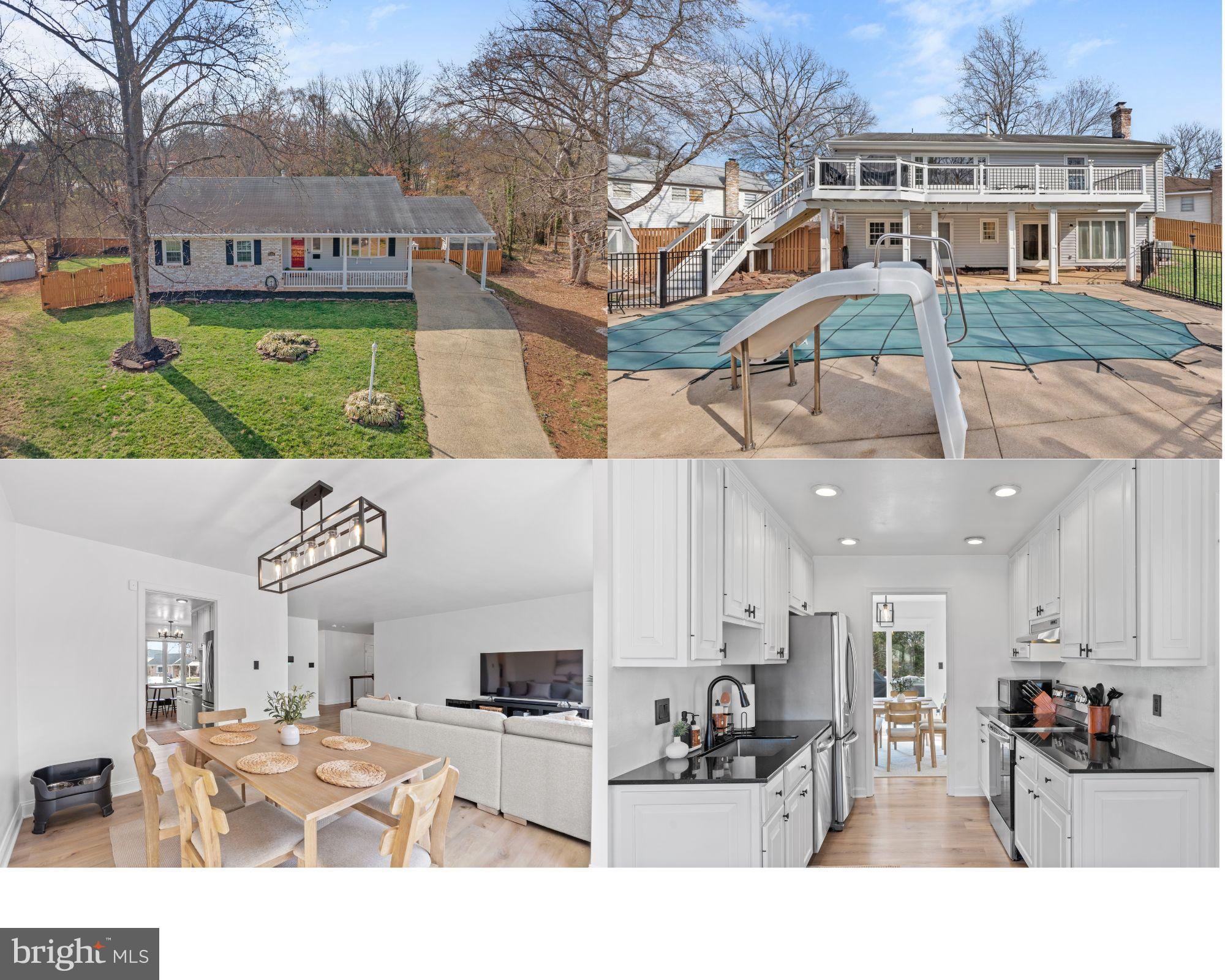 Welcome home to this stunning Manassas Raised Ranch with UPGRADES GALORE, meticulously maintained inside and out! This home offers over 2,700 square feet of living space, featuring 4 spacious main-floor bedrooms, 3 updated bathrooms, and an open-floor plan perfect for both family living and entertaining. Your backyard retreat includes a HUGE in-ground pool, just in time for summer!

As you arrive, the home’s stunning curb appeal is sure to impress, with mature landscaping and a charming brick exterior. Step inside to a completely updated open floor plan with modern touches throughout, including new LVP floors (2024) and freshly painted neutral tone walls (2024) that allow natural light to flood every room. The new kitchen, a chef’s dream, boasts new counters and ample storage, perfect for cooking and entertaining guests in the adjacent dining room or cozy breakfast nook.

The raised ranch layout boasts sizeable main-floor bedrooms, including a primary suite with an updated en-suite bathroom along with walk-in closet and three guest bedrooms with updated guest bathrooms. Downstairs, you'll love the spacious entertainment space with an electric fireplace perfect for cozy night. A versatile flex room offers endless possibilities   whether as a 5th bedroom, home gym, or quiet office.  Plus, enjoy extra storage with two utility rooms, ideal for everything from holiday decorations to bikes and seasonal clothes.

Step outside to discover your backyard paradise, where you’ll find a large TREX deck overlooking the in-ground pool, flat grassy area, and quiet woodlands behind your house – an entertainer’s dream. 
This home is packed with impressive upgrades, including a NEW HVAC (2023), UPGRADED (or NEW) DECK RAILING AND STAIRS (2024), NEW PAINT (2024), NEW FLOORS (2024), and a NEW POOL FILTER AND PUMP (2021), NEW LIGHT FIXTURES (2024), EXPOXY-COATED AND DRYWALLED UTILITY ROOMS (2024), among many others.

Enjoy easy commuting via I-66, Route 234, Sudley Manor Drive, Prince William Parkway, and the VRE, with convenient access to the NRO, DHHQ, Pentagon, Fort Belvoir, Quantico, and more – convenience meets comfort here!  Don’t miss your chance to own this incredible home. Schedule your tour of this incredible home today before it's gone!