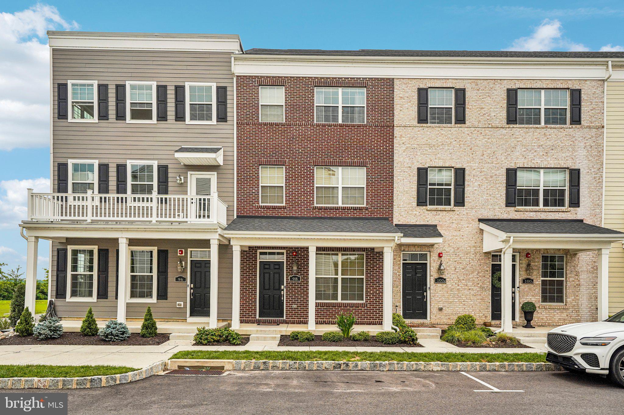 Nestled on one of the most sought-after premium lots in the highly desirable Waterside community, this exceptional, move-in-ready townhouse offers spectacular panoramic views of the Delaware River, allowing you to enjoy breathtaking sunrises and stunning sunsets right from the comfort of your own home. Inside, the thoughtfully designed layout begins on the lower level with a versatile bonus room perfect for a home office, gym, or media space, leading up to a bright and airy main level featuring a large open floor plan. Here, the spacious living and dining areas flow seamlessly into an upgraded kitchen complete with stainless steel appliances, a convenient half bath, and a private deck perfect for relaxing with scenic river views. Retreat to the top floor to find a private, expansive Primary suite featuring a large walk-in closet, an ensuite full bathroom, and its own private balcony overlooking the water, while two additional bedrooms and two more full bathrooms complete this incredibly spacious home. Enhancing your daily comfort are modern smart home upgrades, including a Ring Video Doorbell and remotely controlled, programmable blinds that adjust automatically for energy efficiency and privacy. Beyond your front door, the vibrant Waterside community provides an idyllic lifestyle with beautifully maintained waterfront trails, parks, and green spaces, all while offering a simple commute to Philadelphia, Princeton, and surrounding areas via nearby major highways and SEPTA Regional Rail stations. Mortgage savings may be available for buyers of this listing.
