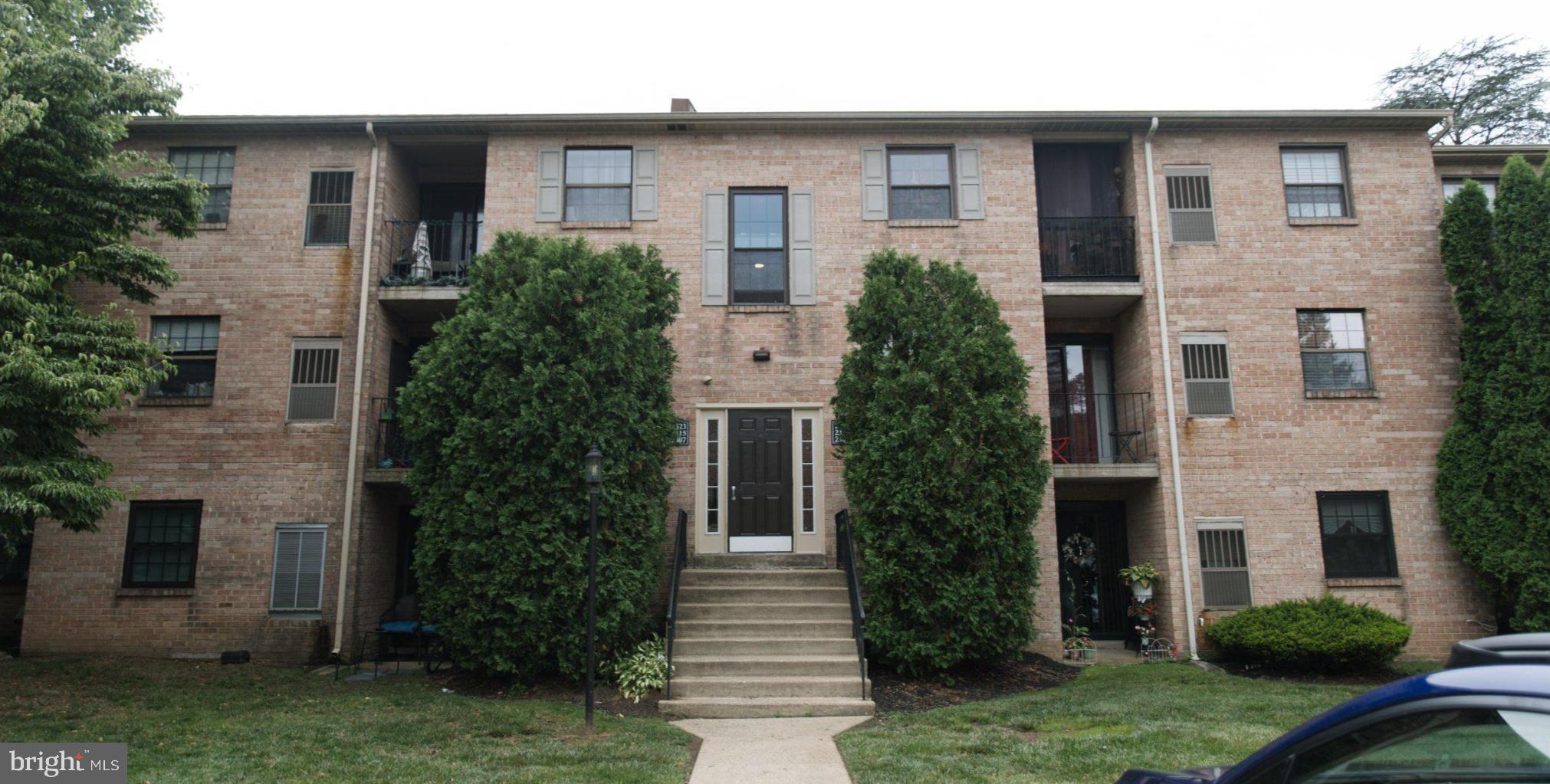 Move-in ready 2-bedroom, 1-bath condo in Goshen Valley III offering affordable, low-maintenance living in a convenient location just minutes from downtown West Chester. This end-unit condo on the second floor is lined with trees allowing a private outdoor view from the primary bedroom.  The bright living area features sliding glass doors leading to a private balcony. Updated wood laminate and tile flooring add style and durability throughout. Kitchen includes stainless appliances with built-in microwave and granite countertops.  A new washer and dryer are included for added convenience. Association amenities include a clubhouse, swimming pool, tennis, playground, water, trash, exterior maintenance and ample parking.  Condo is located within the West Chester Area School district.