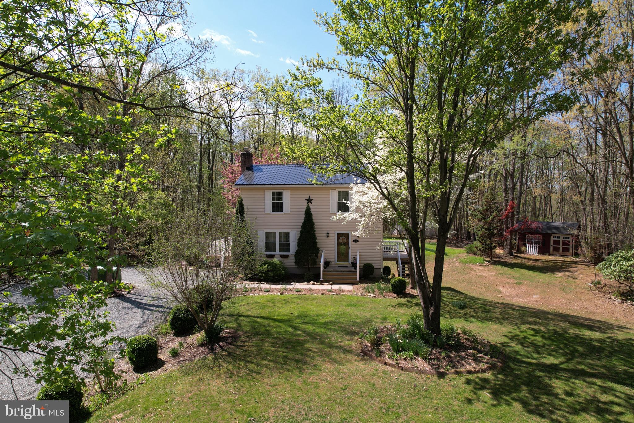 Welcome to a charming property that blends rural tranquility with everyday convenience. Nestled on a scenic stretch of Harford County, this home offers the perfect escape with peaceful surroundings and room to breathe! Privacy on a Hill! Situated on 4.1 acres, this well-maintained residence features 3 bedrooms and 1.5 bathrooms, offering a comfortable and functional layout for everyday living. The main level includes a welcoming Living Room and Dining Room and a tastefully updated kitchen with plenty of cabinetry and workspace. The upper level Bathroom was newly remodeled. This home also includes a full basement with excellent potential - ready to be finished to suit your needs, whether you envision additional living space, a recreation room, or a home office. Outside, enjoy the expansive property with plenty of room for outdoor activities, gardening, or simply relaxing in a peaceful setting. A detached 2-car garage  provides added storage. 
Don't miss your opportunity to experience quiet country living!
Roof(s) 2025, Deck 2024, Well Pump 2025. Multi generational Homestead additional MLS#MDHR2054010