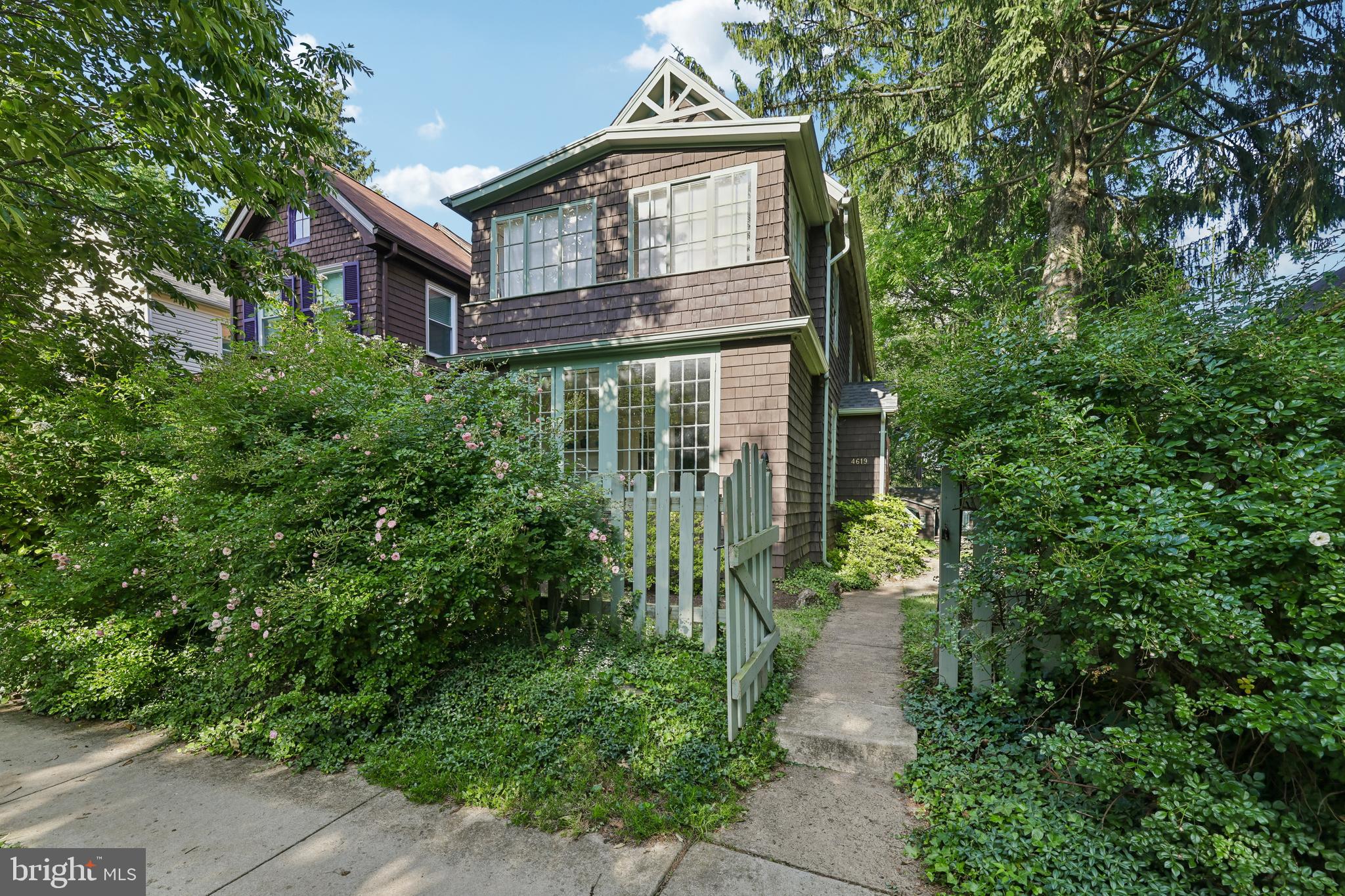 Rare opportunity to own a property situated on a fenced double lot in the Evergreen area of Baltimore. Located near Loyola University Maryland, Notre Dame of Maryland University, Stony Run Stream and Park, Johns Hopkins University, the Baltimore Museum of Art, Hampden, and a variety of local shopping and dining destinations. Convenient access to downtown Baltimore and I-695.

The main house, built circa 1900 and offering approximately 1,650 square feet, features 3 bedrooms, 1 full bathroom, 1 half bathroom, a den that may be suitable for a variety of uses, and two sunrooms. The detached carriage house offers approximately 890 square feet and includes 1 bedroom, 1 bathroom with shower, a kitchen, a living room with a stone fireplace, and additional living space. The carriage house provides flexible space that may be well-suited for guests, extended household living arrangements, a studio, home office, or other uses, subject to buyer verification of zoning and permitted uses.

The property includes a fenced yard, gardens, and patio areas, providing ample outdoor space. Both the main house and carriage house present an opportunity for renovation and updating.

Property is being sold strictly As-Is. Seller may request a post-settlement occupancy period of up to 60 days.

Conveniently located near neighborhood amenities including grocery stores, restaurants, parks, library services, post office, and recreational facilities.