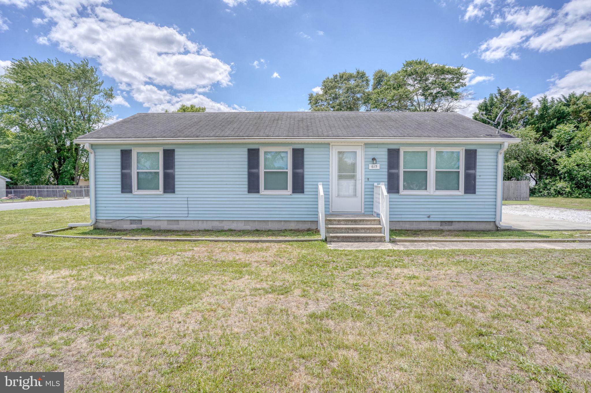 Come see this charming, move-in-ready 3-bedroom, 1-bath ranch home within the town limits of Laurel, offering comfortable single-floor living just minutes from Rt 13.
The kitchen, bath, and flooring throughout the home were fully renovated in 2022, giving the home a fresh, modern feel. The freshly painted walls (2026) pair beautifully with the wood tone vinyl plank flooring. The kitchen stands out with quartz countertops, honey colored oak cabinetry, a new tile backsplash (2026), and stainless-steel appliances. A double stainless-steel sink and a laundry nook with washer and dryer add everyday convenience.
The stylish full bath features a walk-in shower with grab bar and seat, ideal for accessibility and ease of use. Additional updates include a heat pump (2020) and a crawlspace dehumidifier (2021) for improved comfort and peace of mind. Custom-built half steps (2021) make the side entry easier to navigate than standard steps.
Enjoy the outdoors on the spacious concrete patio. A shed provides ample storage and features new siding (2020) and a new shed roof (2021). The crushed stone double driveway offers parking for up to six cars, and new gutters (2020) add to the home’s well-maintained exterior.
This well-maintained property offers a blend of comfort, convenience, and thoughtful upgrades, perfect for those seeking a move-in-ready home close to town amenities. 3D virtual tour available. Listing agent is related to the seller.