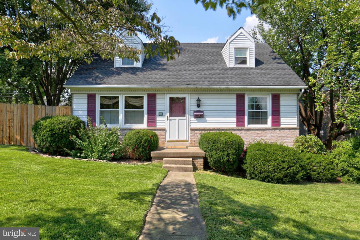 Spacious cape cod with 3 bedrooms, 2 full baths and finished lower level. New roof, new paint and newer water heater. First floor master bedroom with dressing area. Large corner lot with patio and privacy fence. Plenty of on street parking.  See attached features.