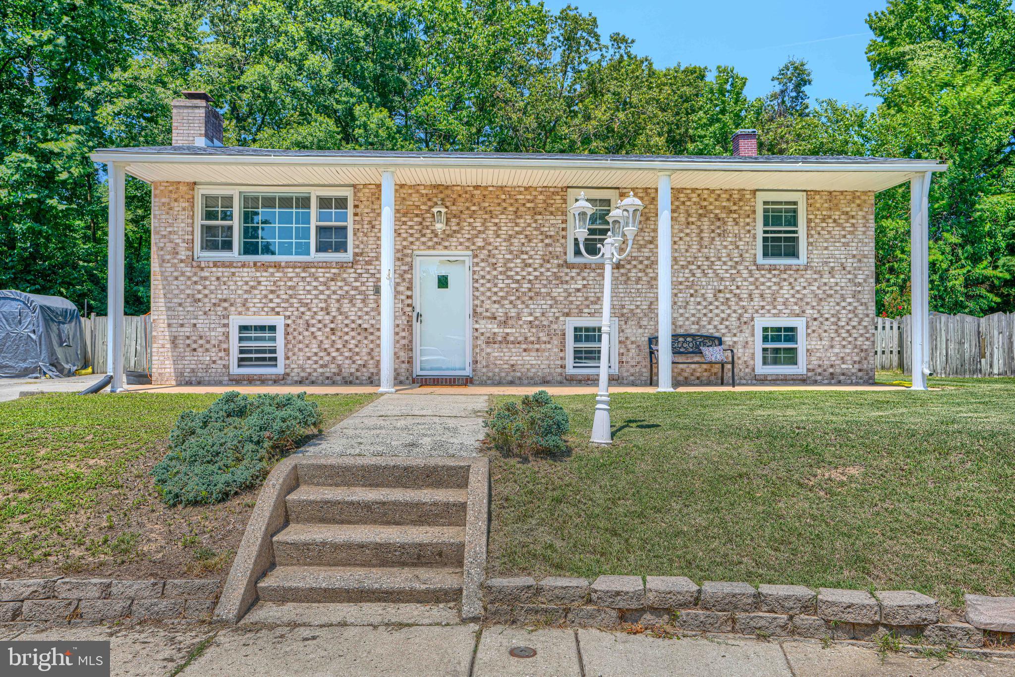 Welcome home to this well-maintained 4 Bedroom, 2 Full Bath Split Foyer tucked away on a quiet cul-de-sac location. The main level offers a bright and spacious Living Room, Separate Dining Room, and an eat-in Kitchen with space for a breakfast table. The Primary Bedroom features convenient access to the hall full bath, while two additional bedrooms complete the upper level. The finished lower level provides plenty of additional living space with a large Rec Room highlighted by a cozy wood-burning fireplace, a 4th Bedroom, separate Den/Office, and a second Full Bath—perfect for guests, working from home, or multi-generational living. Step outside and enjoy your own backyard retreat featuring a rear deck overlooking the in-ground pool, just in time for summer entertaining, relaxing, and making memories with family and friends. Additional updates include a newer roof (approximately 7 years old). If you're looking for space, functionality, and a backyard designed for fun, this is the one you've been waiting for!