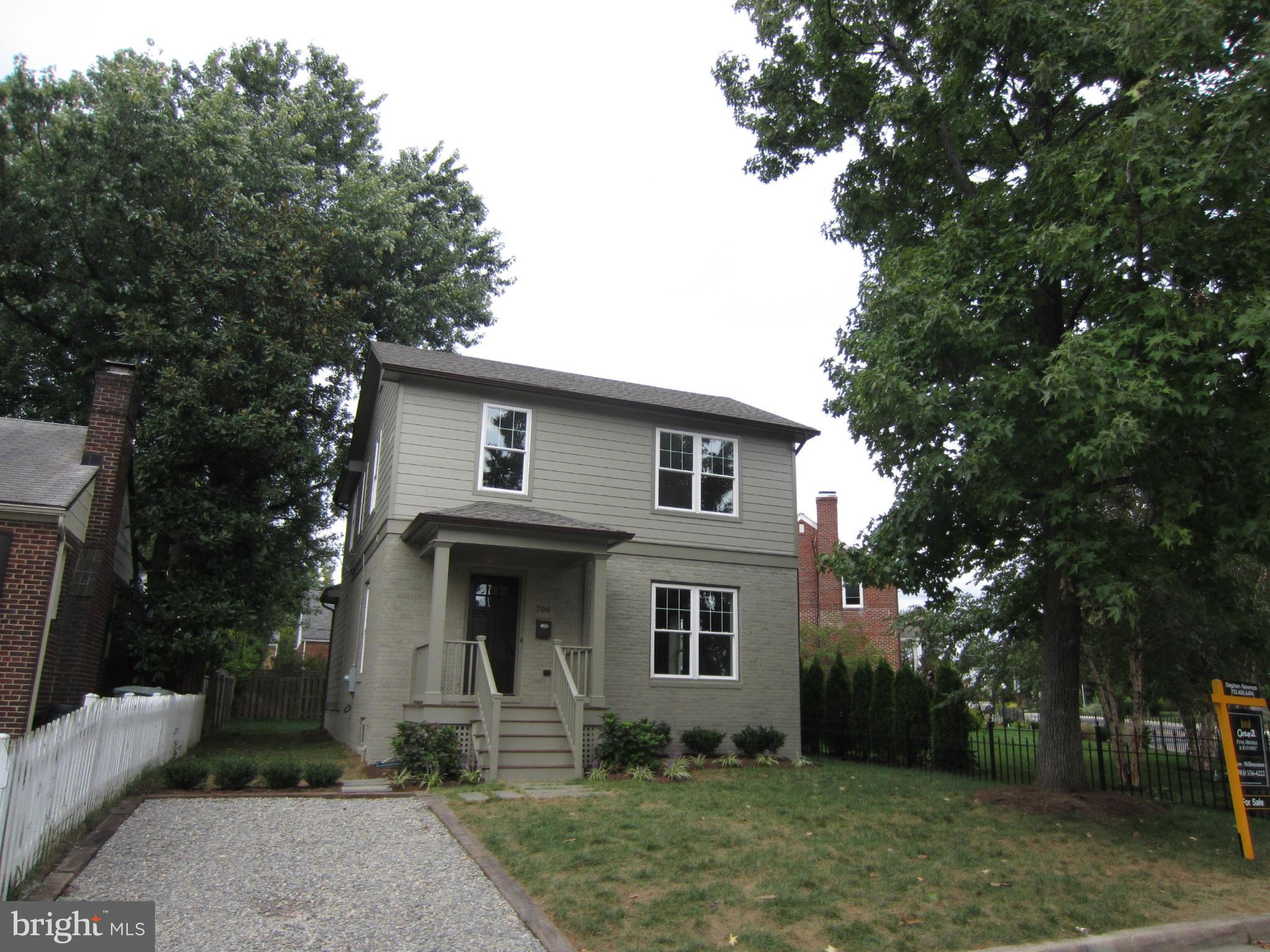 Absolutely Gorgeous remodel that boasts new hardwood floors. Granite counters. Stainless Steel appliances. Under-cabinet lighting. Large new windows. Custom lighting fixtures throughout. Spacious closets. Crown moldings. Neutral color scheme. Master suite offers a Walk-in closet and master bath with double vanity. Driveway off street and steps to the Braddock rd metro and Old Town or Delray.