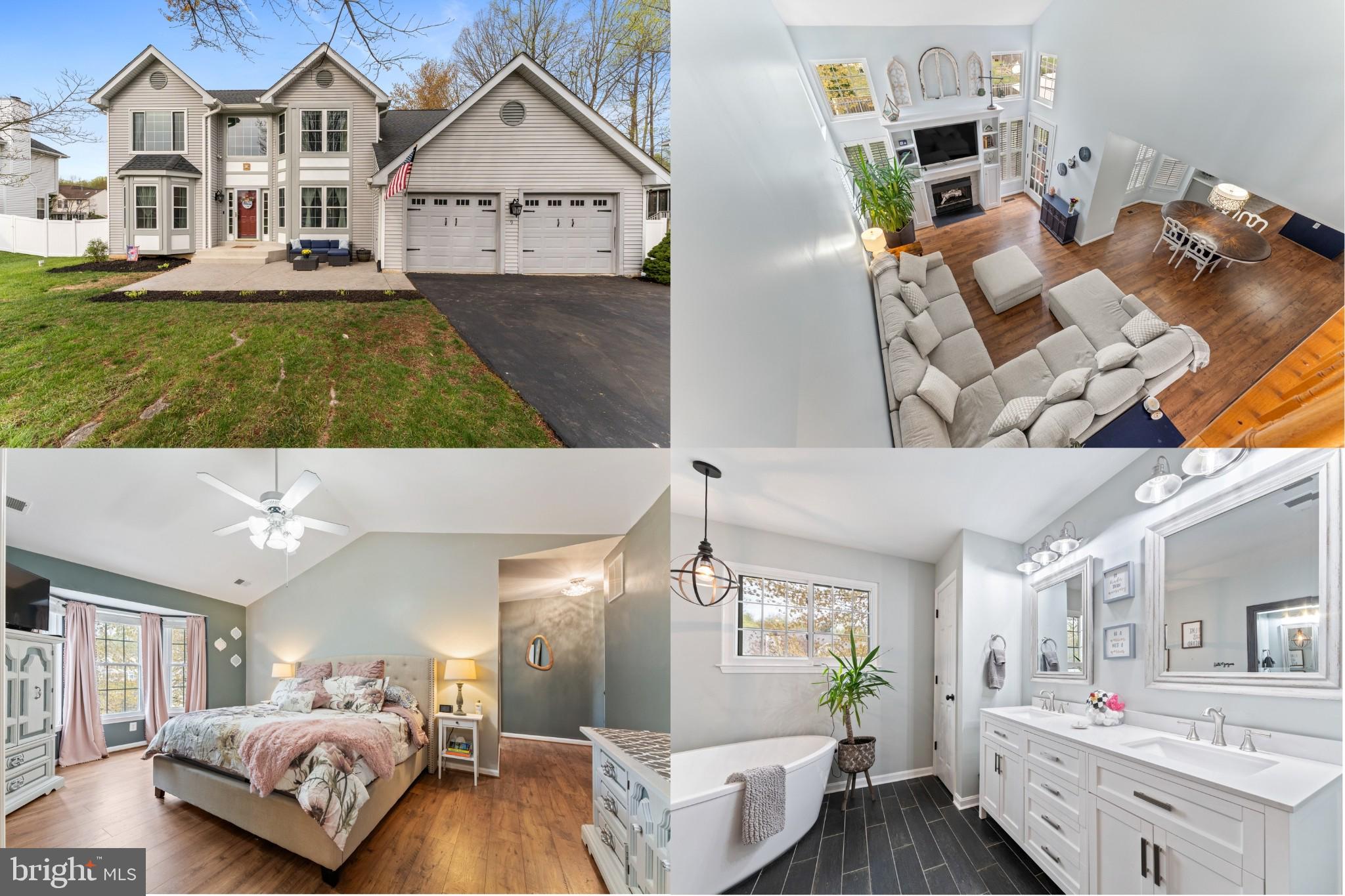 You have found the Home of Your Dreams!   A former model home, recently renovated, this beauty is move-in ready with plenty of updates.  One of the largest homes in the neighborhood, the two-story great room is open and bright with plantation shutters on the brand-new oversized windows.  Custom built-in shelves bookend the new gas fireplace providing warmth and elegance.  New wide-plank, laminate flooring has been installed throughout the main and upper levels.  Plenty of counter space can be found in the kitchen which showcases corian countertops, center island, brand new French-door refrigerator, new dual oven gas stove and pantry.  A formal dining room and living room are located on this level as well as an office/study.  The powder room is one of the three beautifully remodeled bathrooms in the home.  The upstairs landing overlooks activity in the great room and allows copious amounts of natural light to flow throughout the day.  A primary ensuite, with cathedral ceiling, offers a huge, walk-in closet as well as a remodeled bath.  Luxury tile, frameless glass shower and soaking tub with room for two are complimented by a dual-sink vanity and a second linen closet.    Three good-sized bedrooms complete this level with an updated bathroom.  The basement boasts another 1,300 sf of opportunity to design to meet the needs of your life.  Enjoy the outdoors on the front, stamped-concrete patio or the backyard deck.  The backyard is enclosed with new vinyl fencing on two sides with existing fencing on the opposite sides.  The backyard also has a large custom built shed with power to provide storage for all your seasonal gear or support your DIY dreams.  The Colonies of Park Ridge is a very private section of homes nestled in the back of the larger Park Ridge Subdivision with no drive-through traffic.  Community amenities include a pool, playgrounds, basketball courts and soccer fields.  The County library and Private Schools are located within this subdivision.  It is close to retail, restaurants and commuter lots.  You will find it all here!