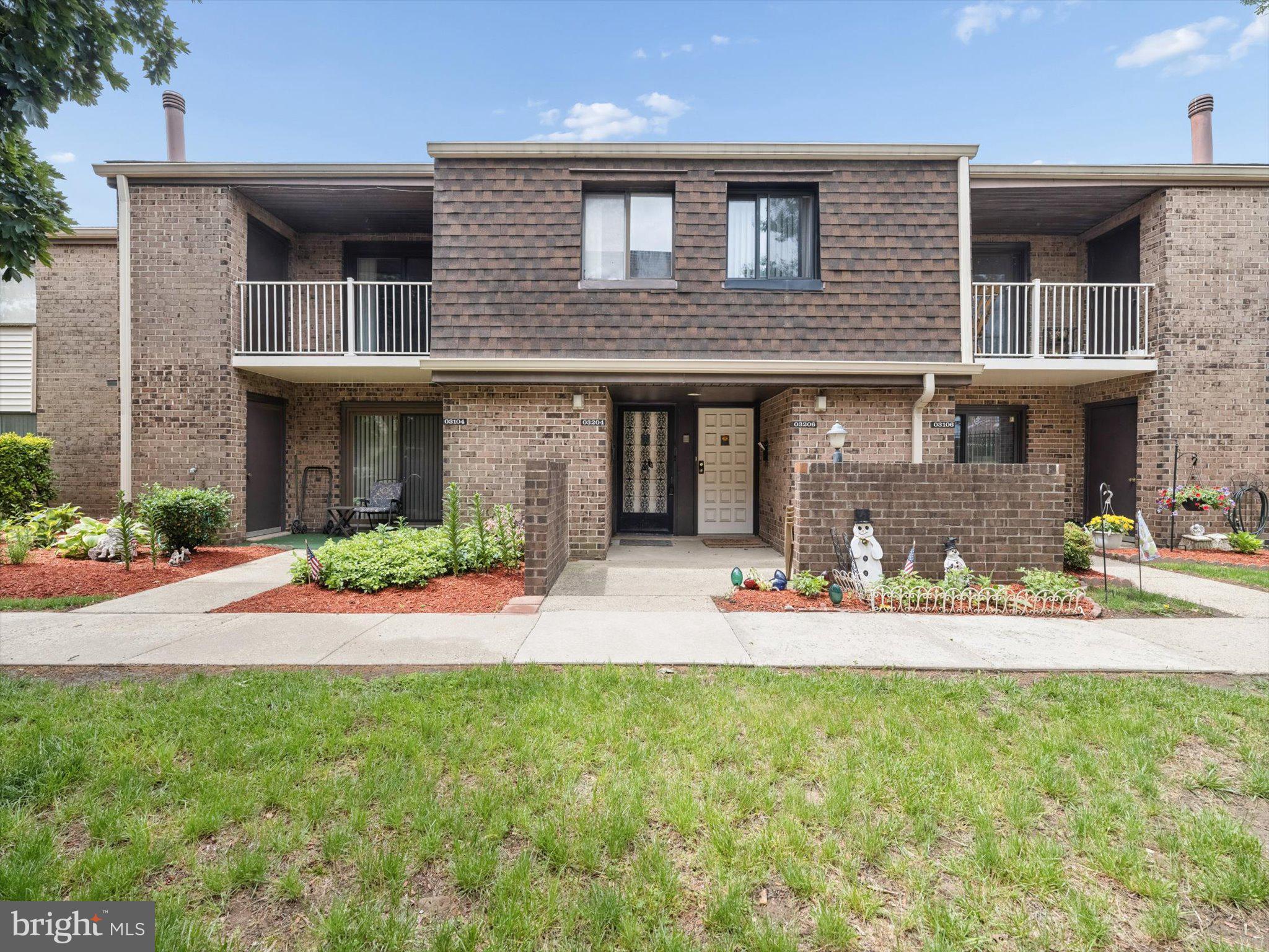 Don't miss this spacious and well maintained 2nd floor 2 Bedroom, 2 Bath Condo in The Gardens section of Delaire Landing. Conveniently located in Building 3, close to the entrance of the community, this condo offers a private entrance with inside staircase to the unit, no shared hallway or outside steps to have to maneuver in inclement weather. Enter the unit and find laminate wood plank flooring in the Living Room, Dining Room, Den, Hallway & Bedrooms. Notice the open floor plan with the very spacious Living Room with recessed lighting & newer sliding glass door leading to the private balcony. Off of the Living Room find a Den with large closet, this room offers many options including home office or additional sitting area. The Dining Room off of the Living Room has direct access to the Kitchen, which has been updated with newer stainless steel appliances. Go down the hall and find a nice sized Laundry Room with included washer & dryer, cabinets & shelving. There is a linen closet across from the full Hall Bath with tub/shower & glass door enclosure. Enter the Primary Bedroom with ceiling fan, walk-in closet & 2 additional wall closets. There is a dressing area with sink outside the Primary Bath, and the Bath has a 2nd sink, stall shower & a bidet attachment to the toilet with hot & cold water. In addition there is a 2nd Bedroom with wall closet. There is a storage/utility closet off the balcony. Delaire Landing offers many amenities including 2 outdoor pools, clubhouse, recreation center, fitness room, picnic areas, playground, & tennis courts. In addition, the monthly condo fee includes cable, water, sewer, lawn care & snow removal up to your front door. All of this in a very convenient location, with easy access to I-95, New Jersey, Center City Philly & Bucks County. Adding to the convenience is easy available public transportation & an abundance of shopping options very close by. Come see this lovely home & make it your own!