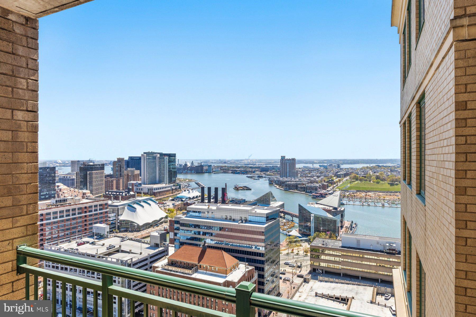 **PRICE IMPROVEMENT**

Experience elevated city living with breathtaking Inner Harbor views from this stunning 30th-floor 2BR/2BA condo in the heart of Downtown Baltimore.

Step into a light-filled, open-concept layout featuring hardwood floors, recessed lighting, and a soft, modern palette—all complemented by panoramic water views from every room. The spacious living area flows seamlessly into the kitchen, complete with stainless steel appliances, granite countertops, ample cabinetry, and a breakfast bar overlooking the main space. The thoughtfully designed layout offers privacy with bedrooms on opposite sides. The primary suite features a walk-in closet and a private full bath with a walk-in shower, while the second bedroom sits adjacent to a full guest bath—perfect for visitors or a home office. Enjoy your morning coffee or unwind in the evening on the private balcony with sweeping skyline views. Residents have access to premium amenities including a rooftop pool, fitness center, and business center.

All this just steps from dining, shopping, entertainment, major commuter routes, and Baltimore’s iconic stadiums—plus the convenience of secure garage parking and low-maintenance condo living.