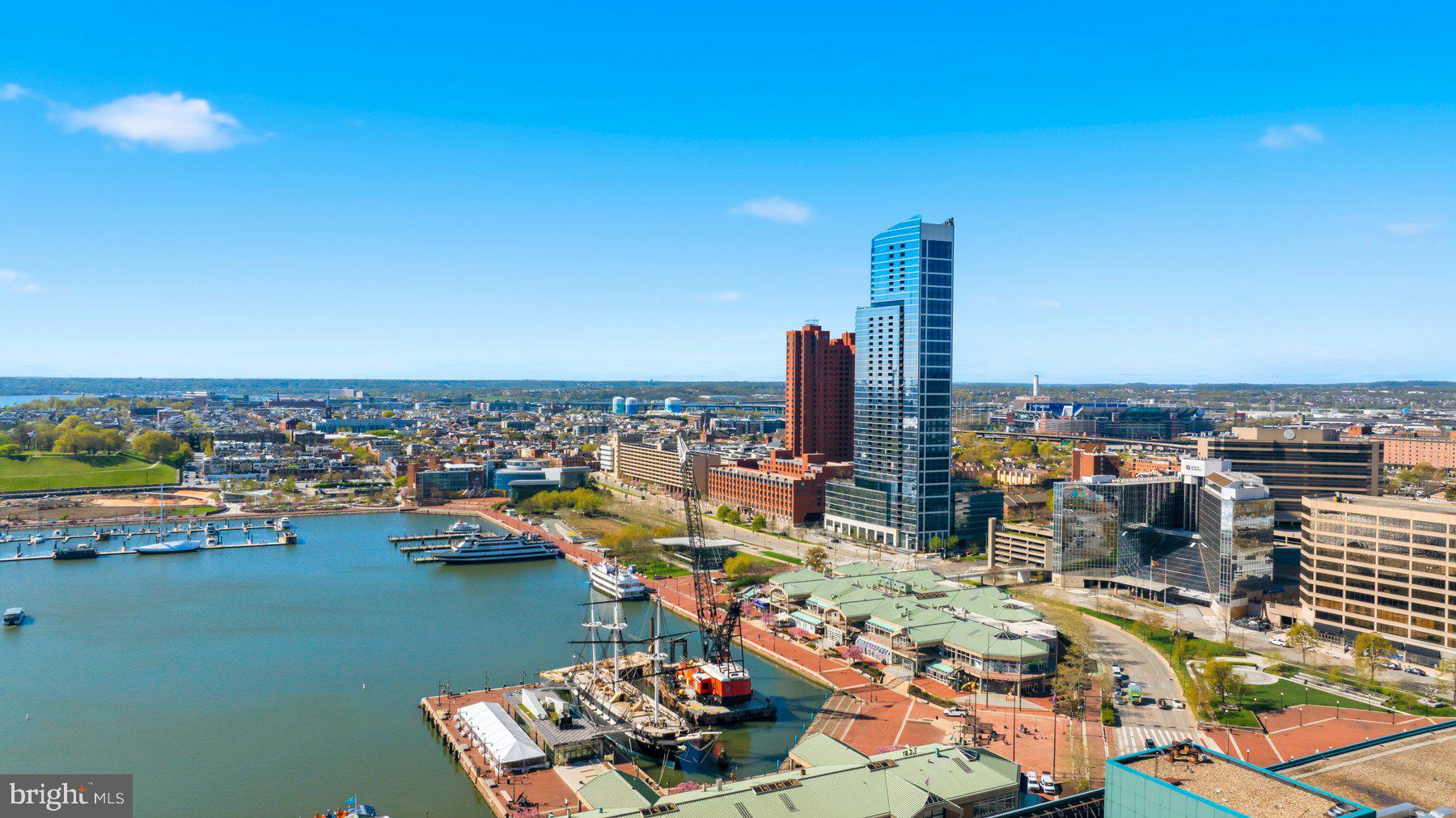 **PRICE IMPROVEMENT**

Experience elevated city living with breathtaking Inner Harbor views from this stunning 30th-floor 2BR/2BA condo in the heart of Downtown Baltimore.

Step into a light-filled, open-concept layout featuring hardwood floors, recessed lighting, and a soft, modern palette—all complemented by panoramic water views from every room. The spacious living area flows seamlessly into the kitchen, complete with stainless steel appliances, granite countertops, ample cabinetry, and a breakfast bar overlooking the main space. The thoughtfully designed layout offers privacy with bedrooms on opposite sides. The primary suite features a walk-in closet and a private full bath with a walk-in shower, while the second bedroom sits adjacent to a full guest bath—perfect for visitors or a home office. Enjoy your morning coffee or unwind in the evening on the private balcony with sweeping skyline views. Residents have access to premium amenities including a rooftop pool, fitness center, and business center.

All this just steps from dining, shopping, entertainment, major commuter routes, and Baltimore’s iconic stadiums—plus the convenience of secure garage parking and low-maintenance condo living.