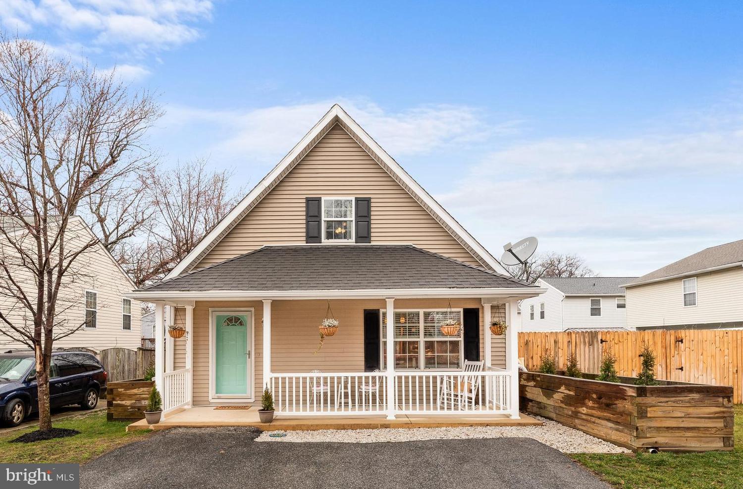 Charming cape cod in sought after Green Haven! Don t wait or you ll miss the chance to call this fantastic house Home!  Dual master, 3 bedroom 2 full bathroom property  with lots of living space.Updated bathrooms and kitchen, fresh, neutral paint throughout.  Laundry/mud room with access to fully fenced, large yard complete with stone fire pit area with Edison lights.  Large detached shed and patio area.  Master bath with soaking tub and separate shower. Kitchen with island, table space and designer subway tile.  Short walk to community amenities.  Easy commuter access to major routes and conveniently located near shopping, dining and entertainment!