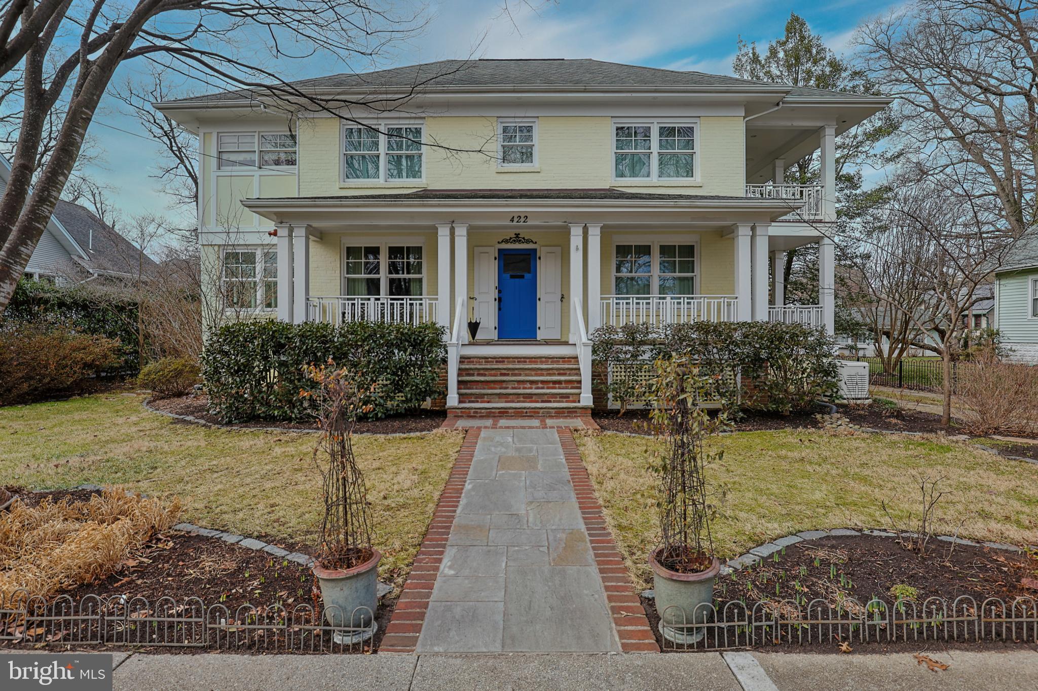 OPEN HOUSE CANCELLED. Fresh to the Market:  A stunning custom-designed colonial nestled on a quiet street and ideally located in the heart of Ashton Heights.  Completely renovated by Griffin Head Renovation & Design in 2005, this Arlington classic is the perfect blend of sophisticated charm, high quality finishes, and modern conveniences.   Situated on a gorgeous large lot (10K+ SF), the home is 6 blocks from the VA SQ metro and a short stroll to Clarendon and the bustling orange line corridor.  Features include 5 generously sized bedrooms (4 upper, 1 lower), 4.5 baths, luxurious primary bedroom with ensuite and incredible closet space, a gourmet kitchen with high-end appliances (Wolf, Sub-zero) and a custom island overlooking a large family room, a gorgeous living room with built-in bookcases, formal dining room, three fireplaces (one wood-burning, two gas), mudroom, Brazilian Cherry hardwood flooring, and an inviting sunroom perfect for curling up with your favorite book.  The lower level includes delightfully cheery laundry room, spacious recreation and hang-out space and a guest room and full bath.  There is also a separate laundry hook-up on the upper level and a two-car garage. The icing on the cake:  An inviting front porch, several balconies, and a beautiful flagstone patio perfect for entertaining family and friends. All this on a  large landscaped lot blocks from Metro, restaurants, coffee shops, stores, groceries, pharmacies, fitness centers, parks and playgrounds.  What's not to love?  Floorplans and amentities & features posted online. Contact the listing agent for more information.
