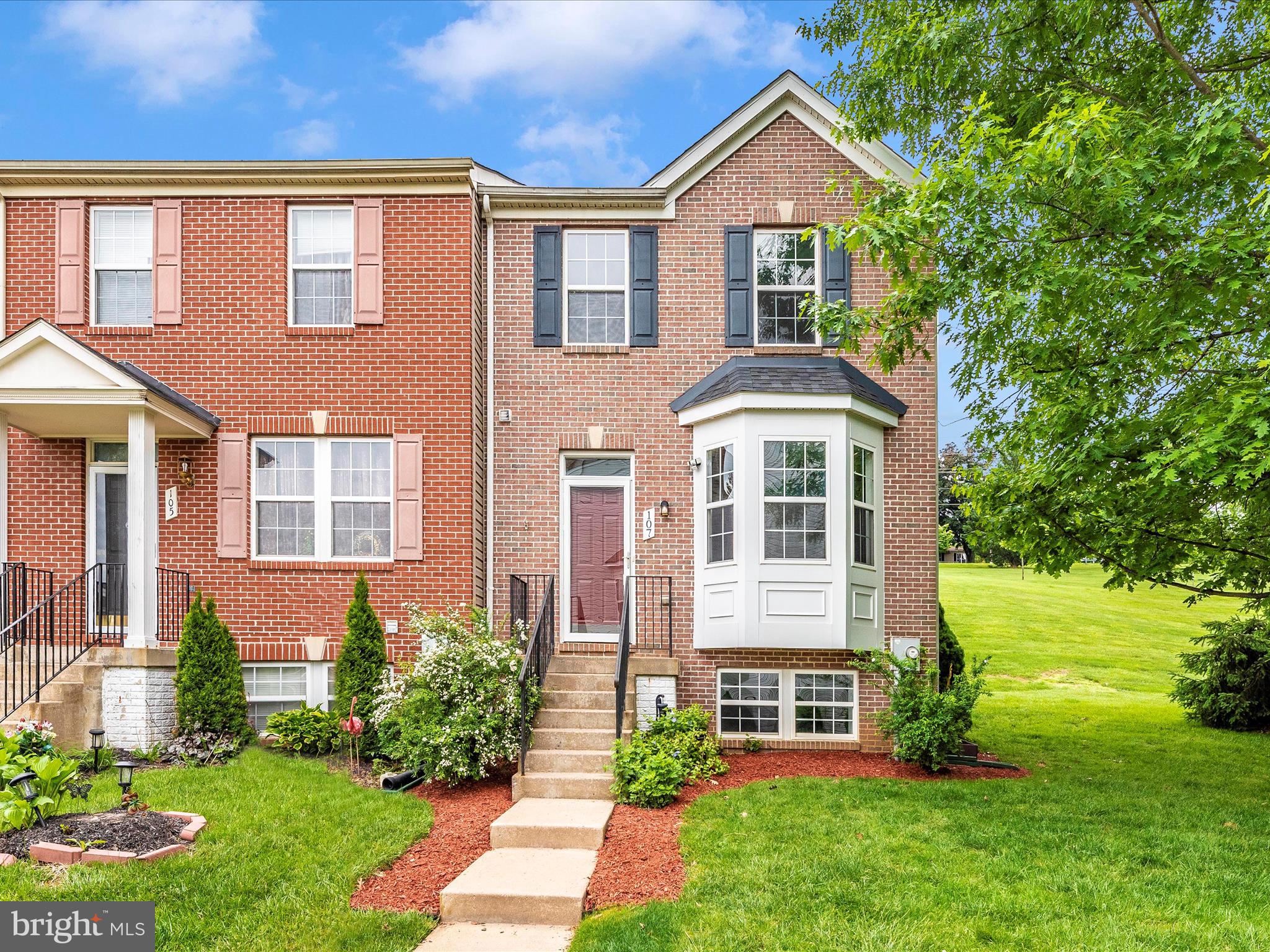 **OFFER DEADLINE MONDAY 5/20 @3PM** Welcome to your new home in the charming Whispering Ridge community! This delightful end unit townhome offers both style and functionality in a serene setting. As you approach, you'll be greeted by the inviting brick front and a welcoming foyer leading you into the heart of the home.

Step into the kitchen, where elegance meets practicality. Adorned with light teal/blue painted cabinets and sleek black appliances, this space is as beautiful as it is functional. The large bay window floods the room with natural light, creating a bright and cheery atmosphere that makes cooking a joy.

Transitioning seamlessly from the kitchen is the dining area and family room, where the design magic continues. Light wood grained laminate flooring adds warmth and character to the space, complementing the eye-catching chair railing and large double window in the dining area. An open layout allows for easy flow between the kitchen and living areas, perfect for entertaining guests or keeping an eye on the family.

In the family room, you'll find even more reasons to love this home. Additional windows, a gas fireplace nestled in the corner, and French doors leading out to the rear deck create a cozy yet airy ambiance that's perfect for relaxing after a long day.

Upstairs, the master suite awaits, offering a tranquil retreat from the hustle and bustle of daily life. With a generously sized walk-in closet and a luxurious bath featuring double sinks, a separate shower, and a soaking tub, this space is designed for comfort and convenience. Two additional bedrooms and a second full bath complete the upper level, providing ample space for family and guests.

Downstairs, the finished basement offers even more living space, with a rec room perfect for movie nights or game days. An additional half bath, conveniently shared with the washer/dryer, adds to the home's functionality.

Outside, enjoy the privacy and tranquility of your surroundings, with no homes directly beside or behind you. This rare feature adds an extra layer of serenity to your townhome living experience.

Don't miss your chance to call this charming end unit townhome yours. With its stylish design, thoughtful layout, and unbeatable location, it's sure to go quick! Schedule a showing today and make Whispering Ridge your new home sweet home.