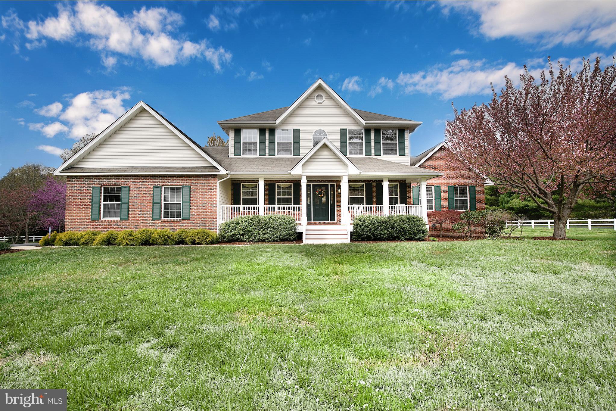 Custom built 3,800 sqft beautiful Colonial nestled on a professionally landscaped one acre lot.  Impeccably maintained with attention to detail at every turn and beautiful updates throughout.  Open gourmet kitchen with custom cabinetry, granite countertops, stainless steel appliances, kitchen island and eat-in area.  The family room pleases with a vaulted ceiling, gas fireplace, and french doors leading to the screened-in composite rear deck.  Living room and dining room directly off of the foyer are perfect for entertaining.  Be delighted by the main level primary suite with vaulted ceiling, ensuite bath with double vanity, glass/tiled shower and jetted tub, and walk-in closet with custom built-ins.  The main level is rounded out by a half bath and a laundry room.  The upper level boasts 4 spacious bedrooms with large closets and a hall bathroom.  Large recreation room in the basement with a full bathroom.  3 large storage areas and walkout stairwell to backyard.  Enjoy the backyard with it's glorious flowering trees, or relax on your screened-in porch or patio.  Large 2 car garage and paved driveway provide plenty of room for vehicles. Located in a small neighborhood across from the local elementary school and quick access to Route 4 for shopping, commuting and exploring everything that SoMD has to offer!  Make this beauty your next home!
